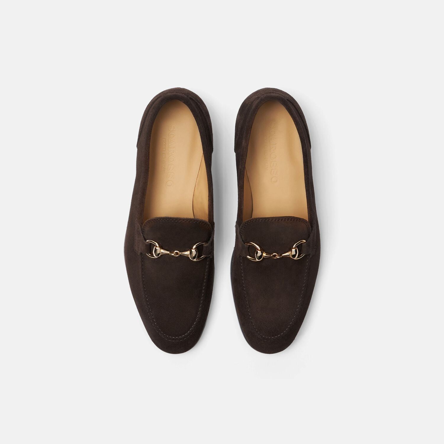 Scarosso Alessandra Velvet Loafers In Brown - Suede