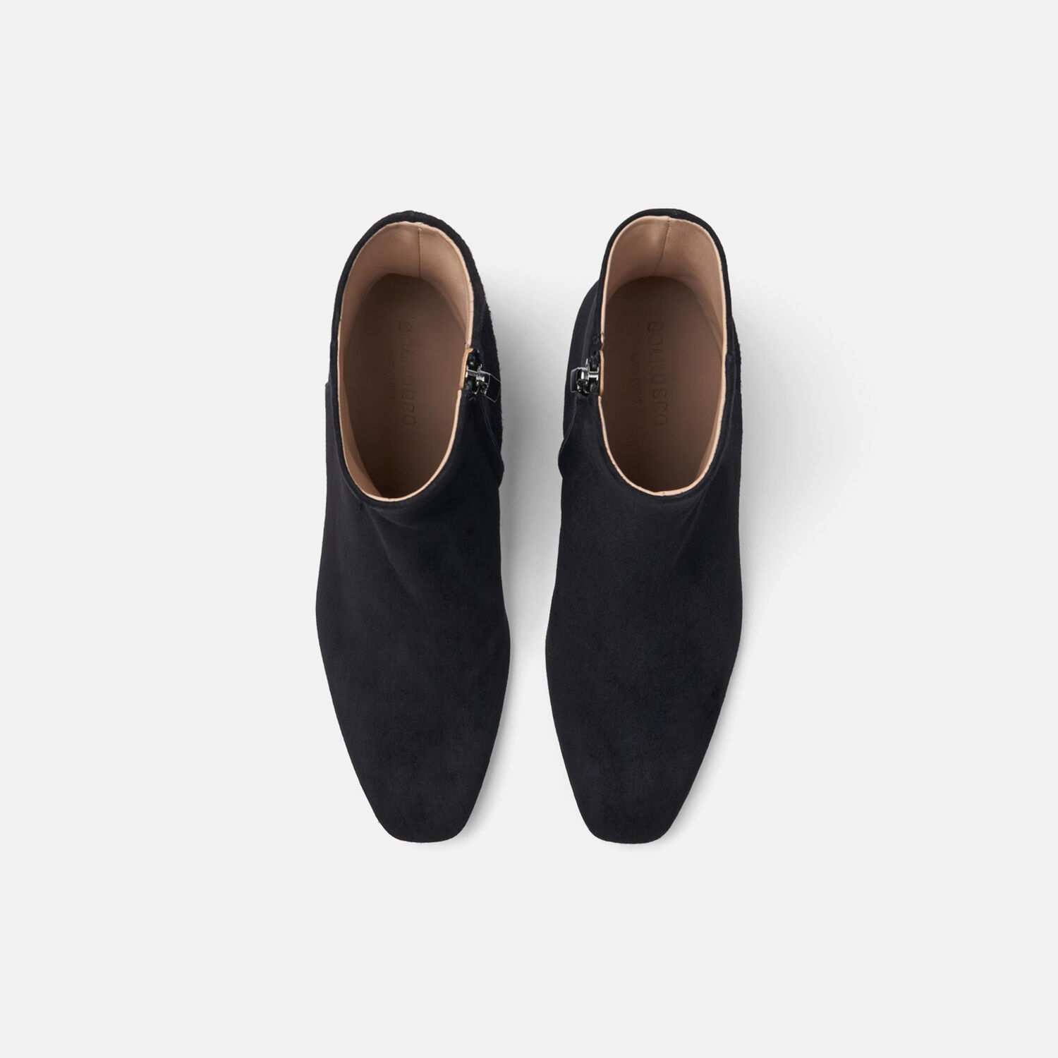 Shop Scarosso Ambra Nera Scamosciata In Black - Suede