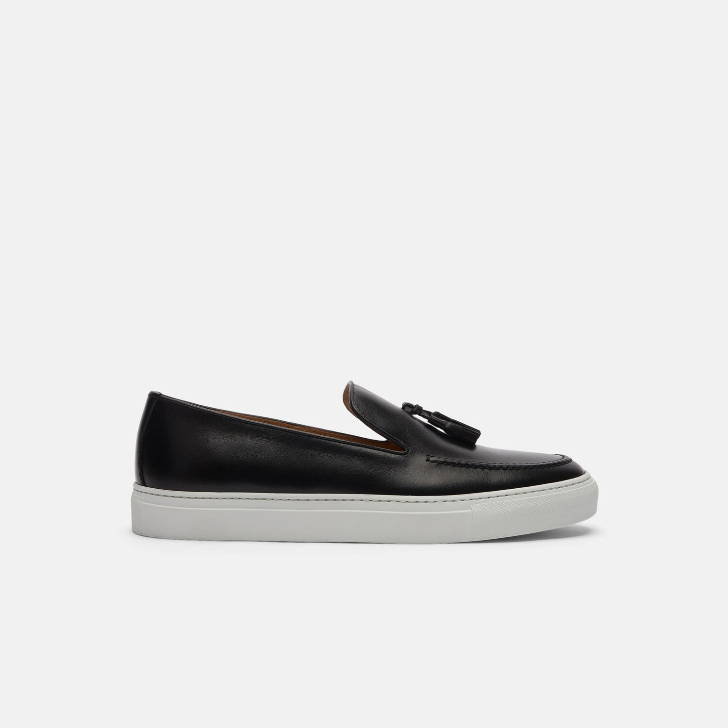 Scarosso Amadeo Leather Sneakers In Black - Calf