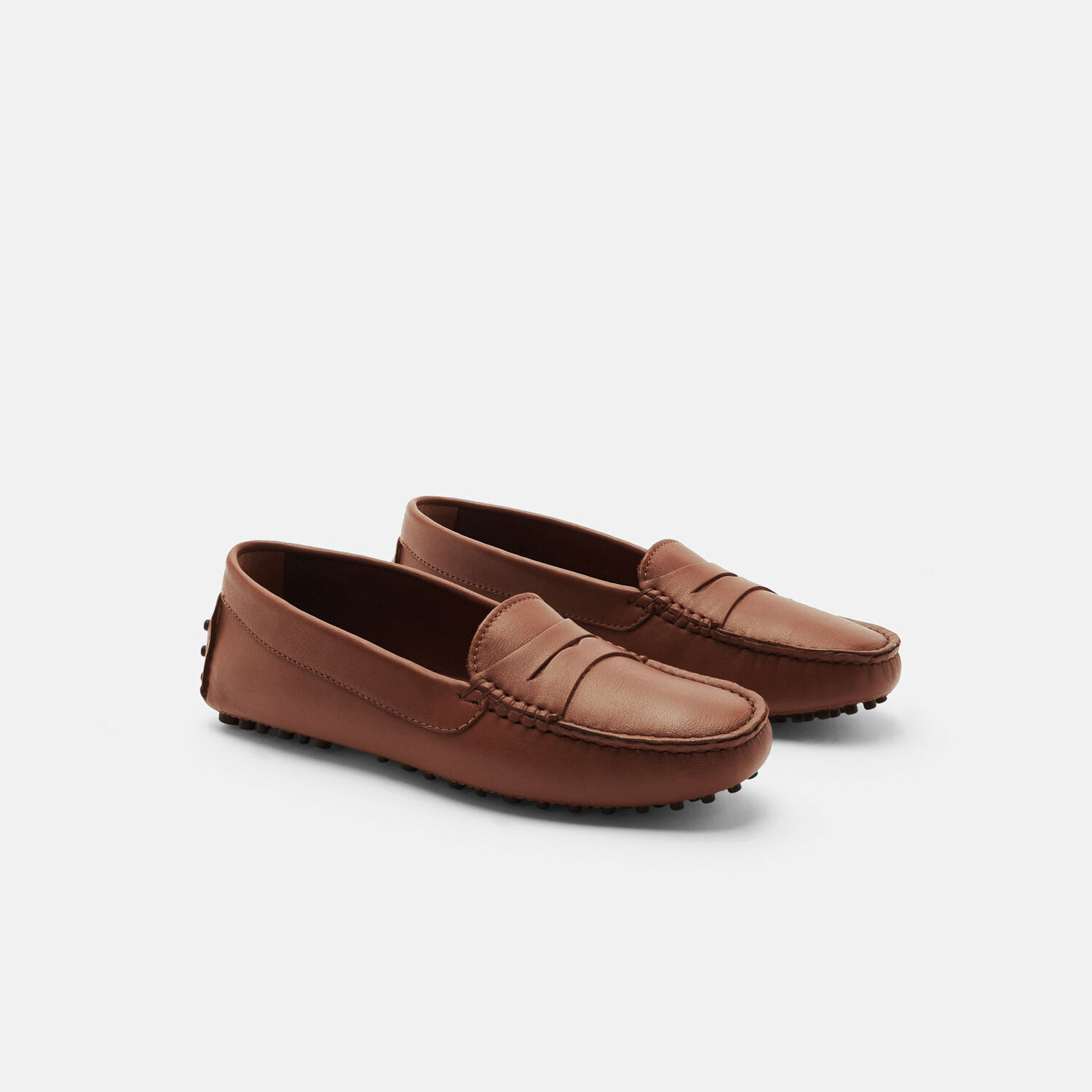 Scarosso Ashley Slippers In Cognac - Calf