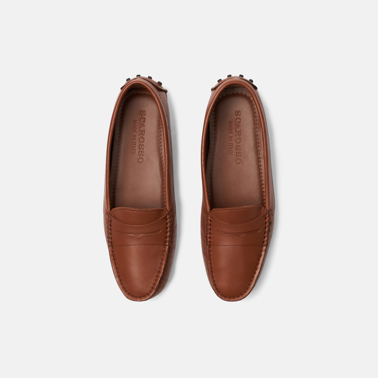 Scarosso Ashley Slippers In Cognac - Calf