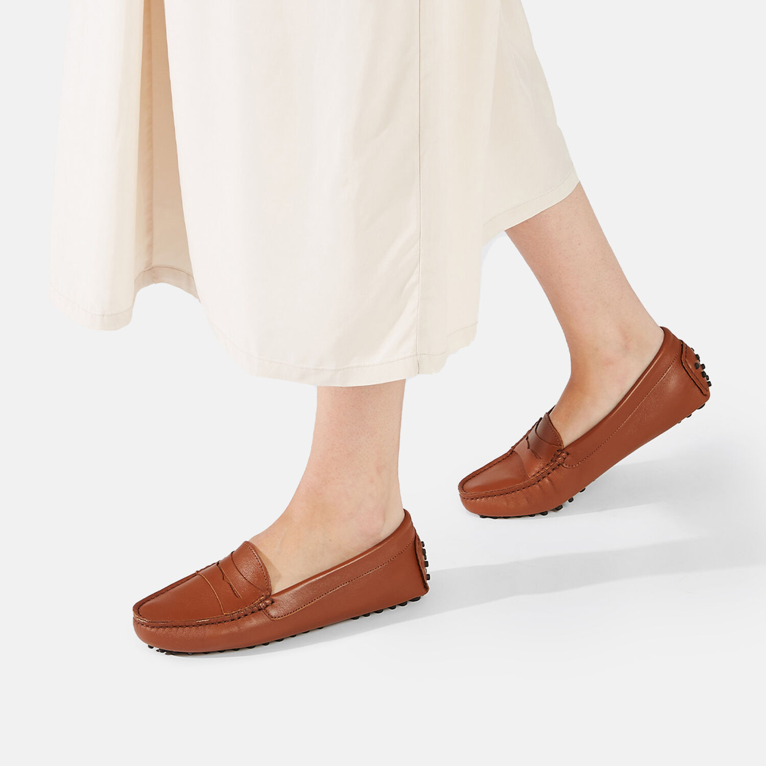 Scarosso Ashley Slippers In Cognac - Calf