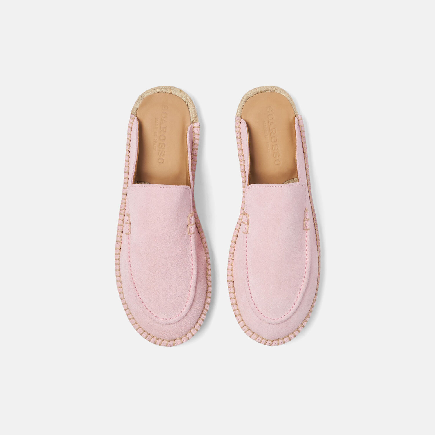 Scarosso Belen Suede Espadrilles In Pink - Suede