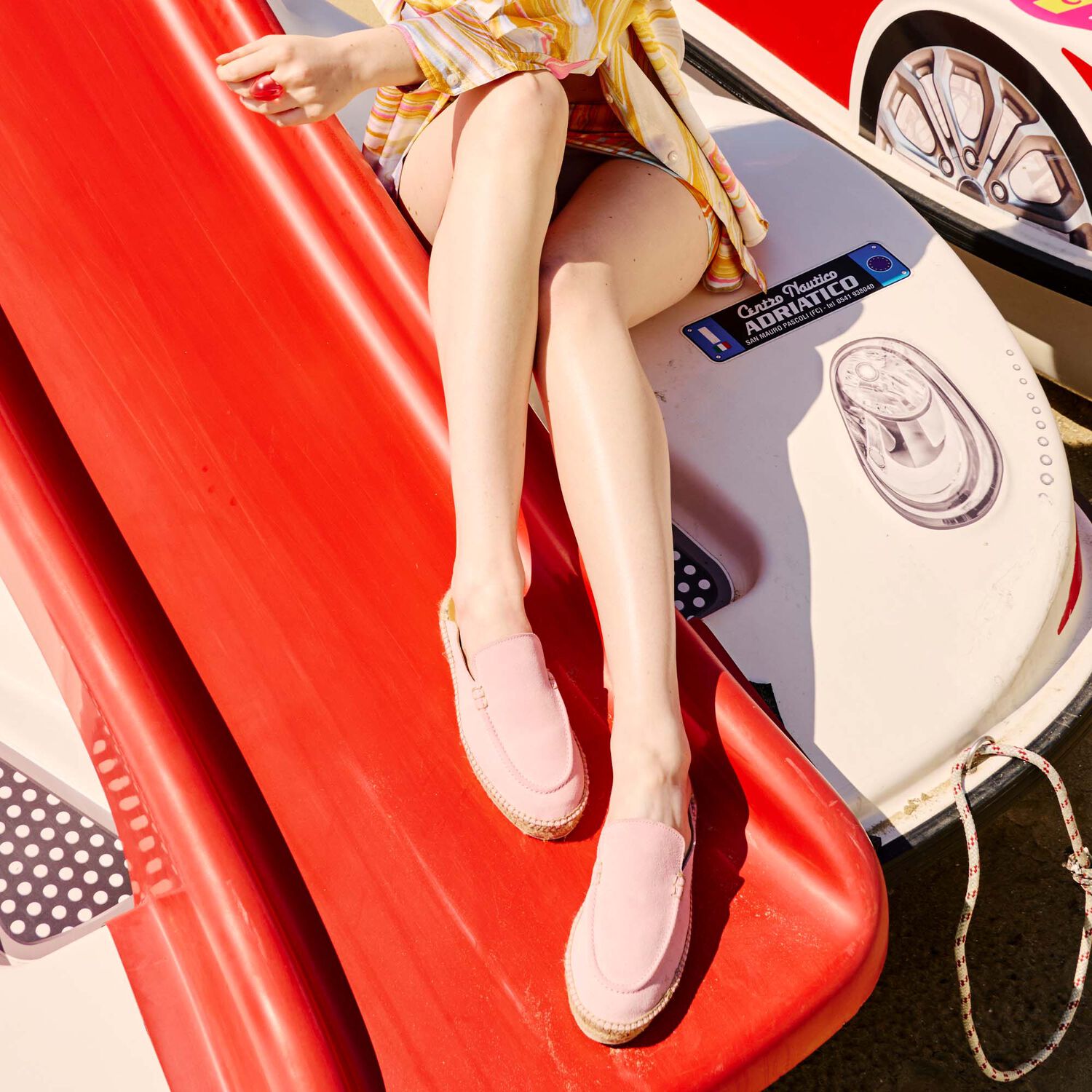 Scarosso Belen Suede Espadrilles In Pink - Suede