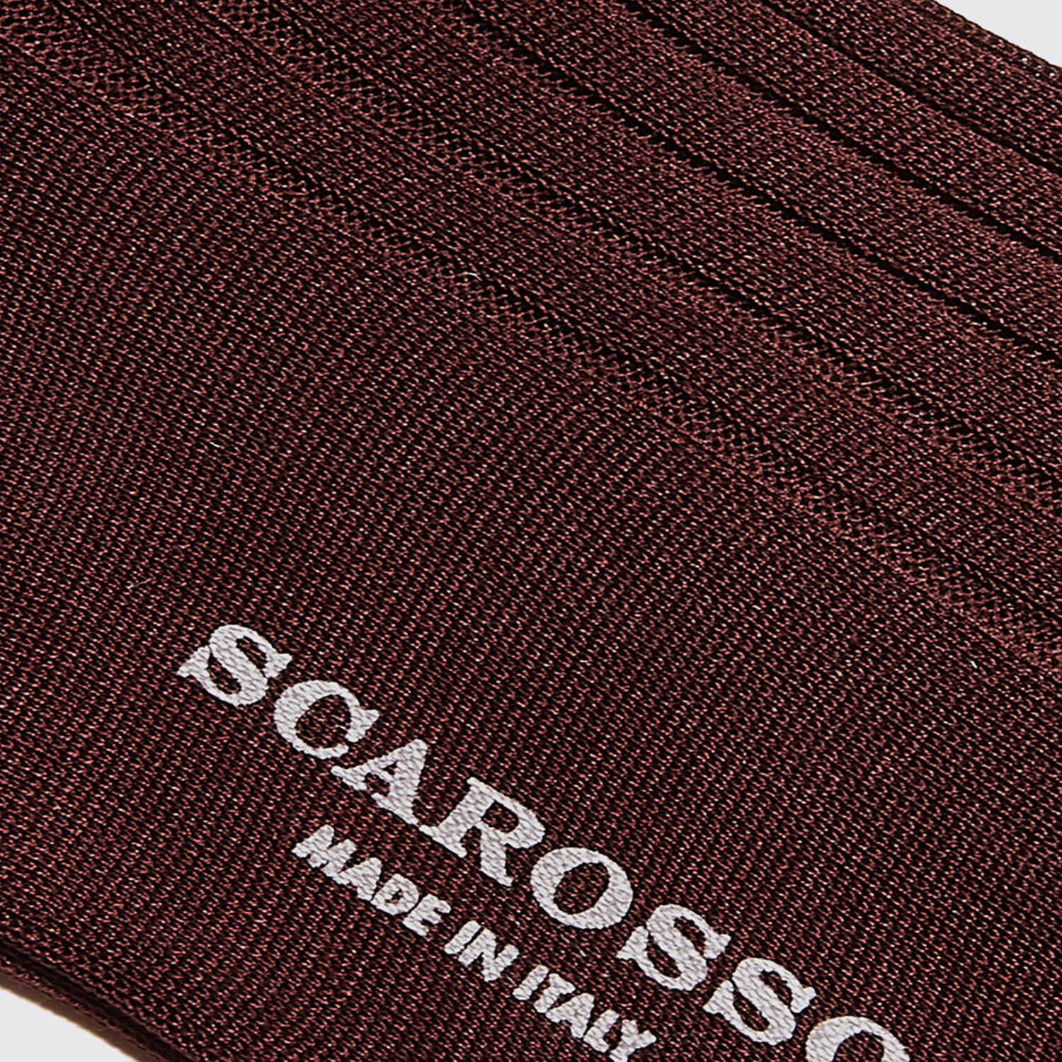 Scarosso Cotton Calf Socks In Burgundy - Cotton