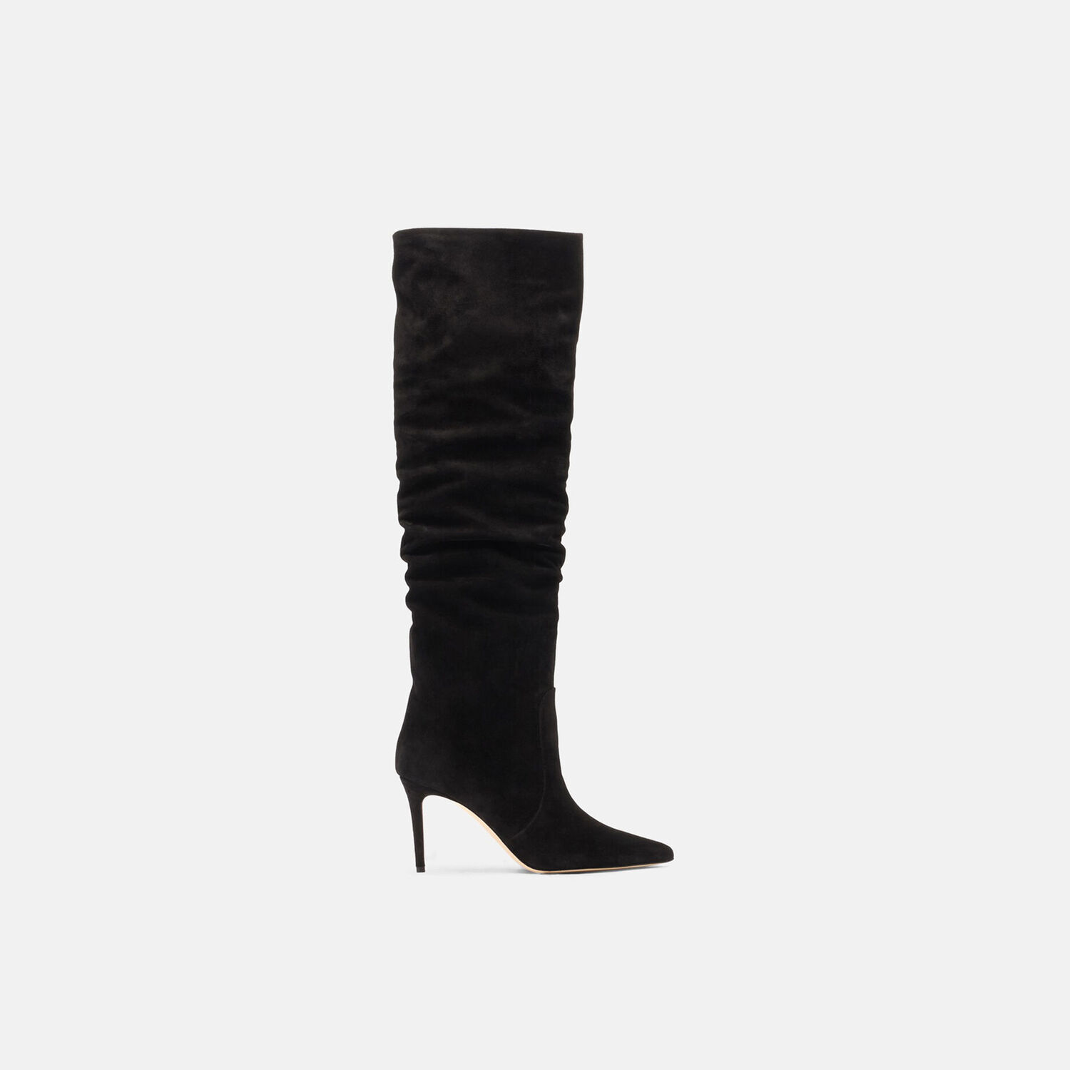 Scarosso X Brian Atwood Carra Knee In Black - Suede