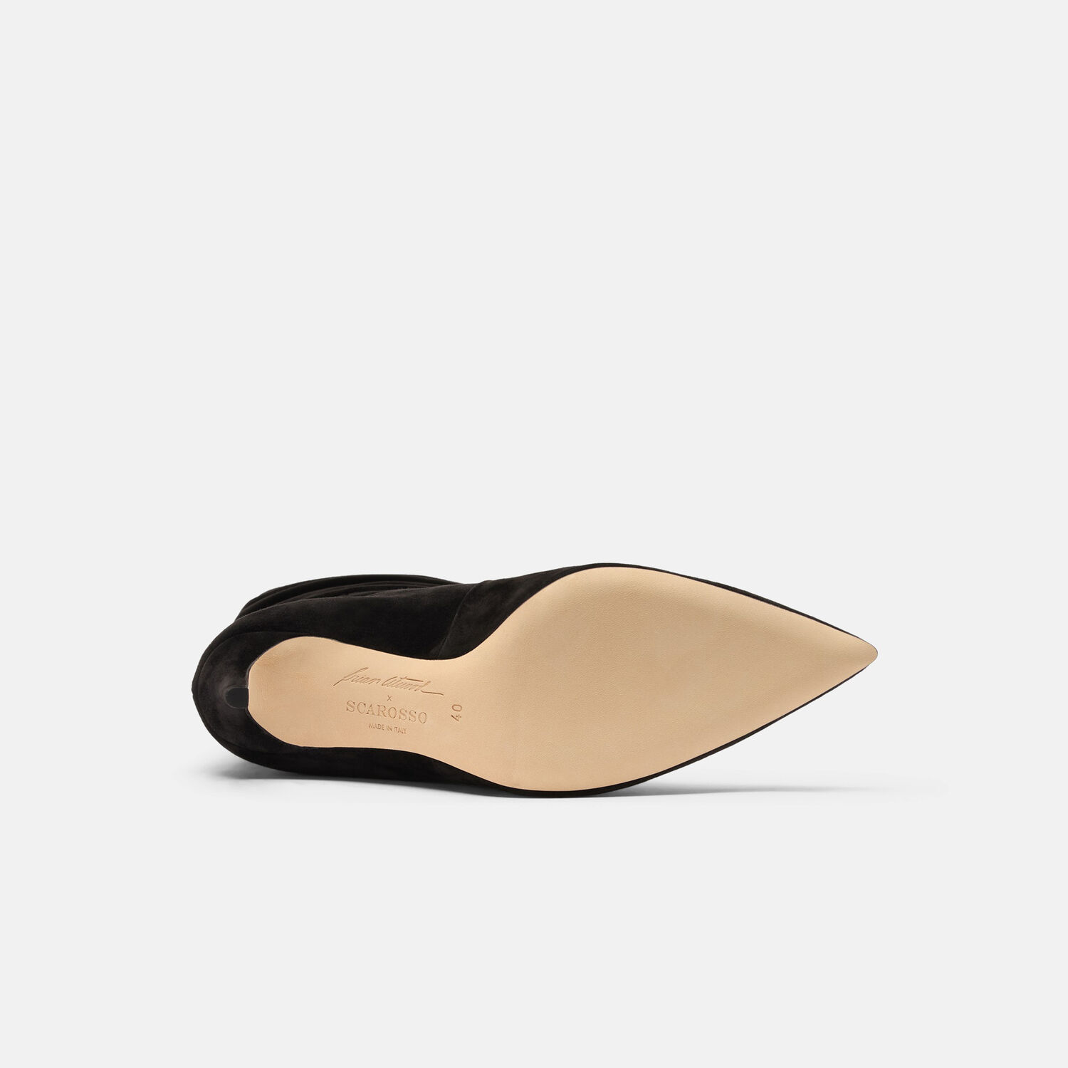 Scarosso X Brian Atwood Carra Knee In Black - Suede