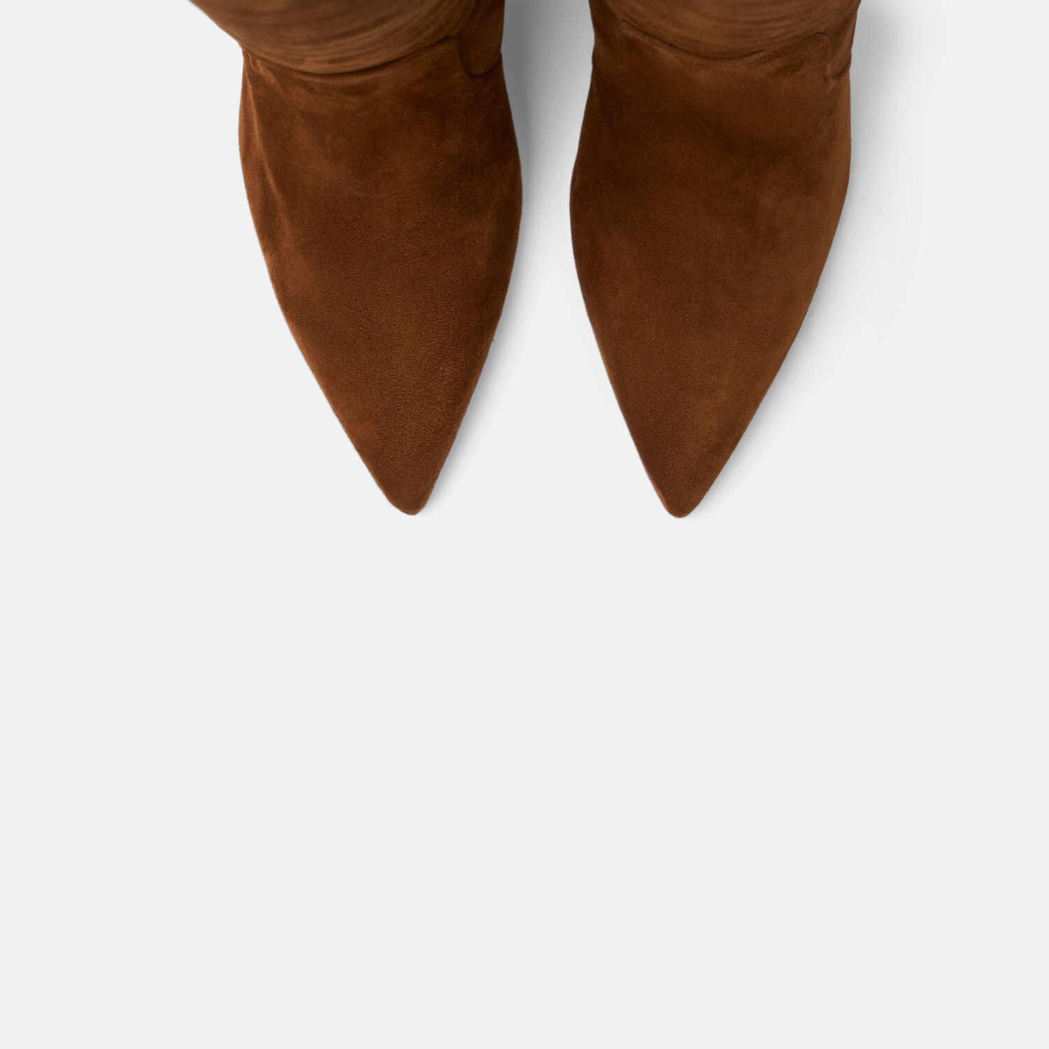 Scarosso Carra High Boots In Tobacco - Suede