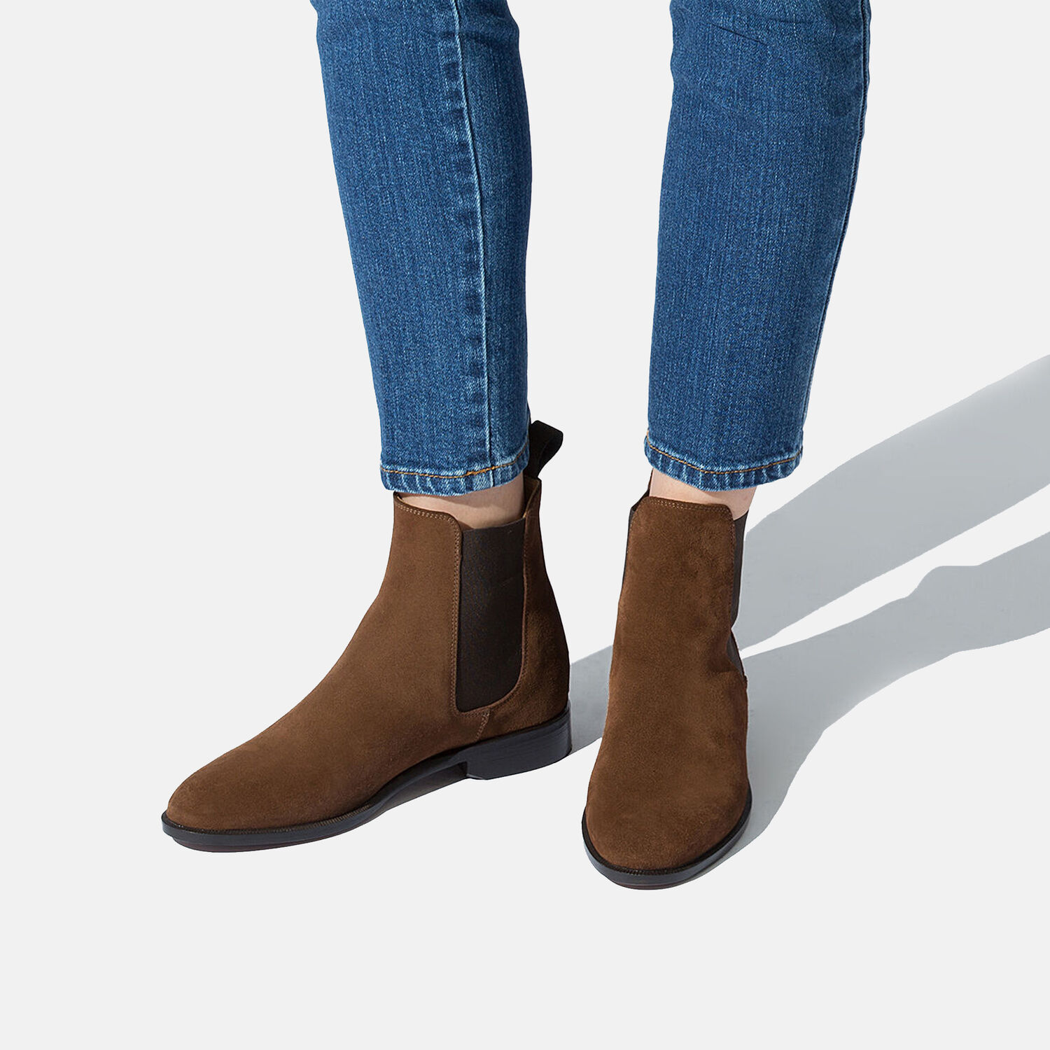 Scarosso Caterina Boots In Brown Suede