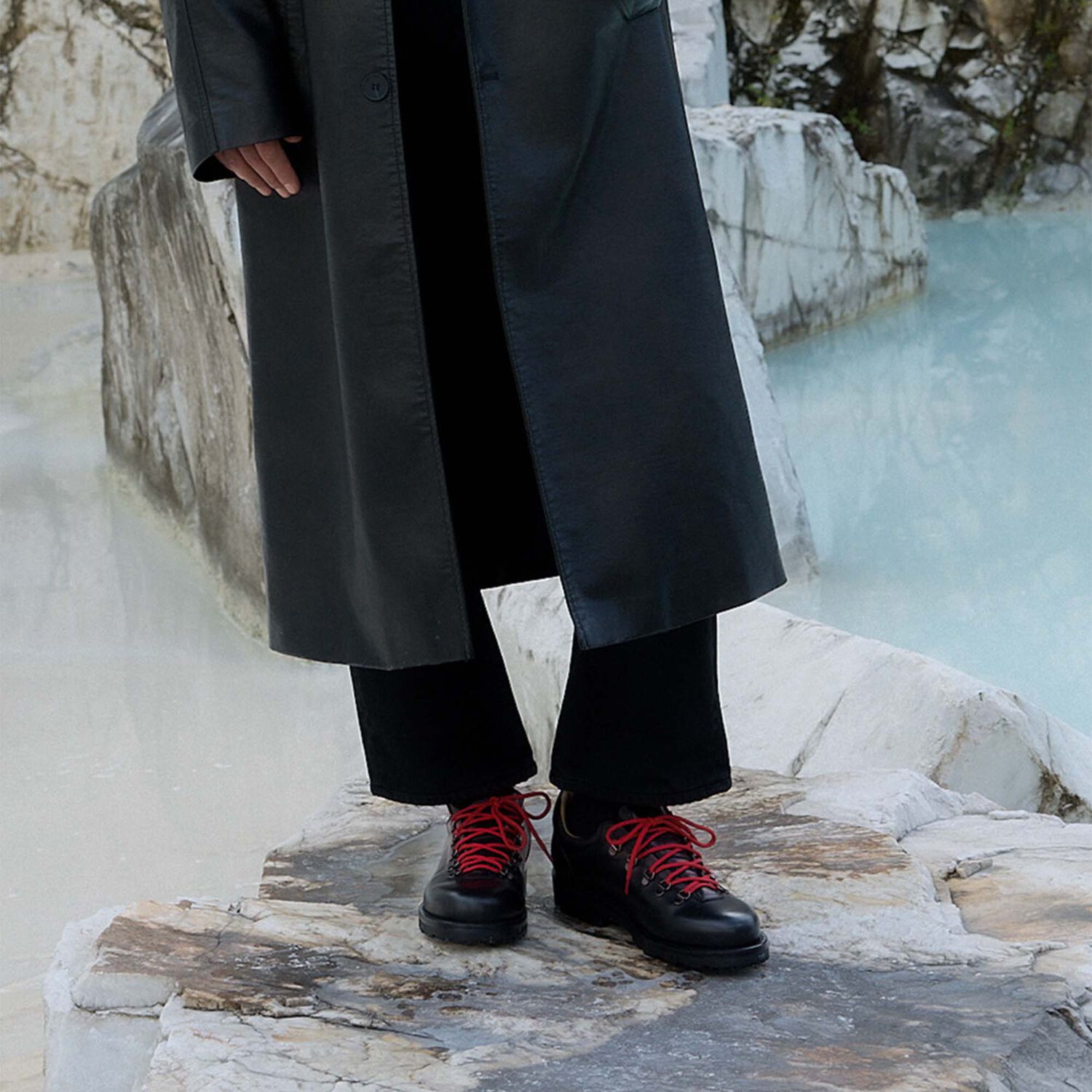 Scarosso Eddy Lace-up Boots In Black - Calf