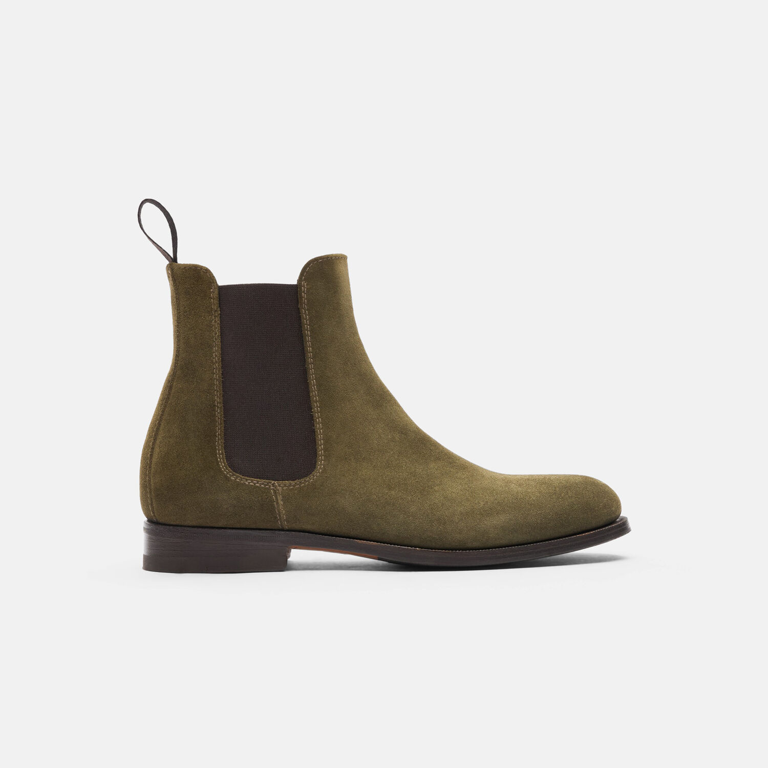 Scarosso Elena Boots In Dark Green Suede