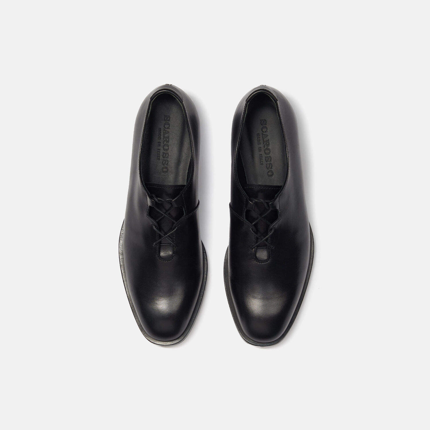 Scarosso Ester Oxford Shoes In Black - Calf
