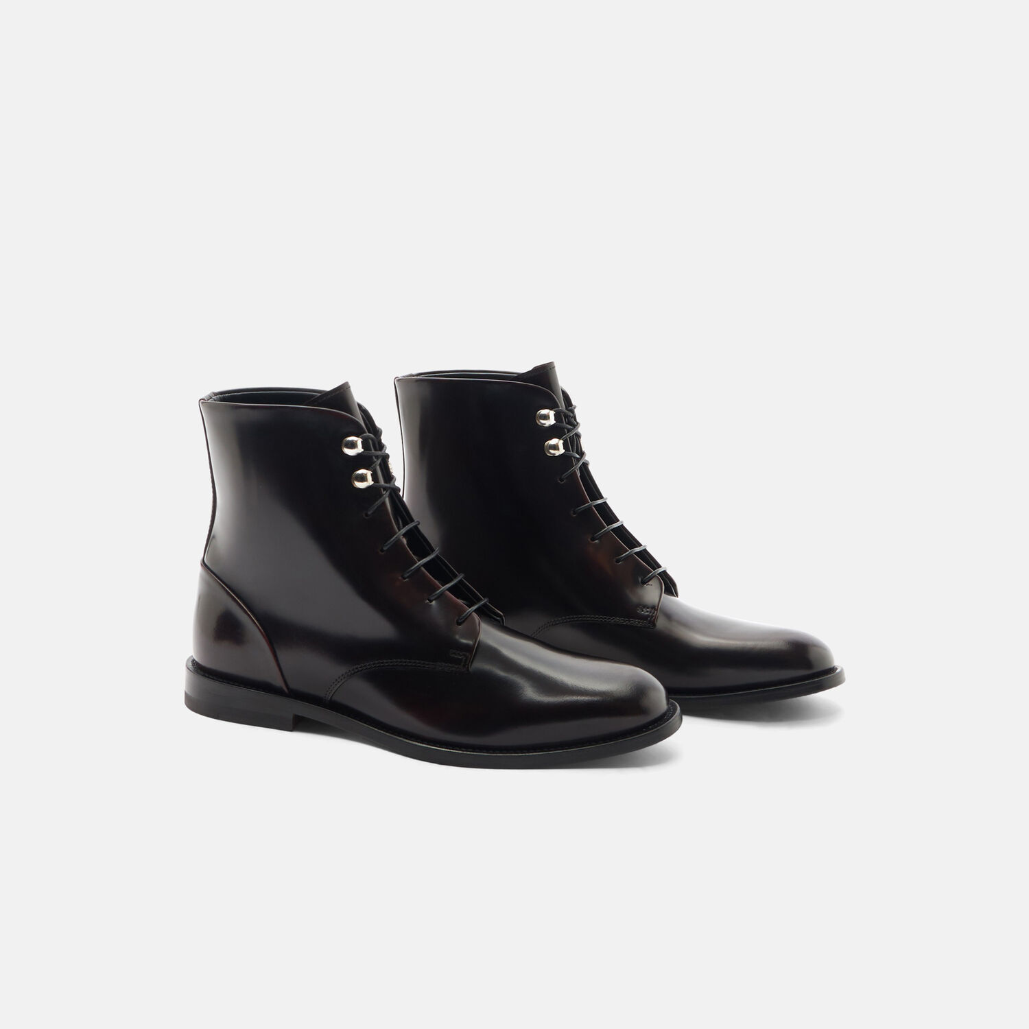 Shop Scarosso Eva Bordeaux In Burgundy - Calf
