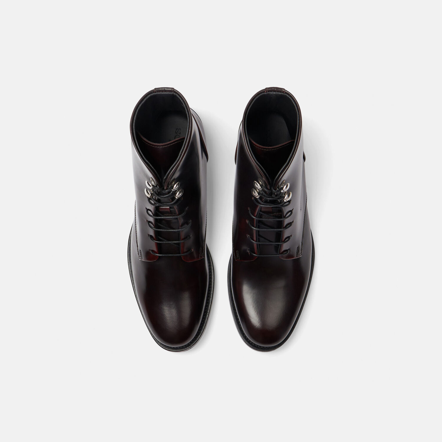 Shop Scarosso Eva Bordeaux In Burgundy - Calf