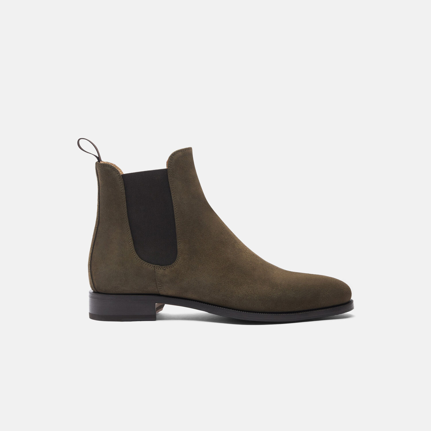 Scarosso Chelsea Boots Giancarlo Oliva Suede Leather In Green Suede ...