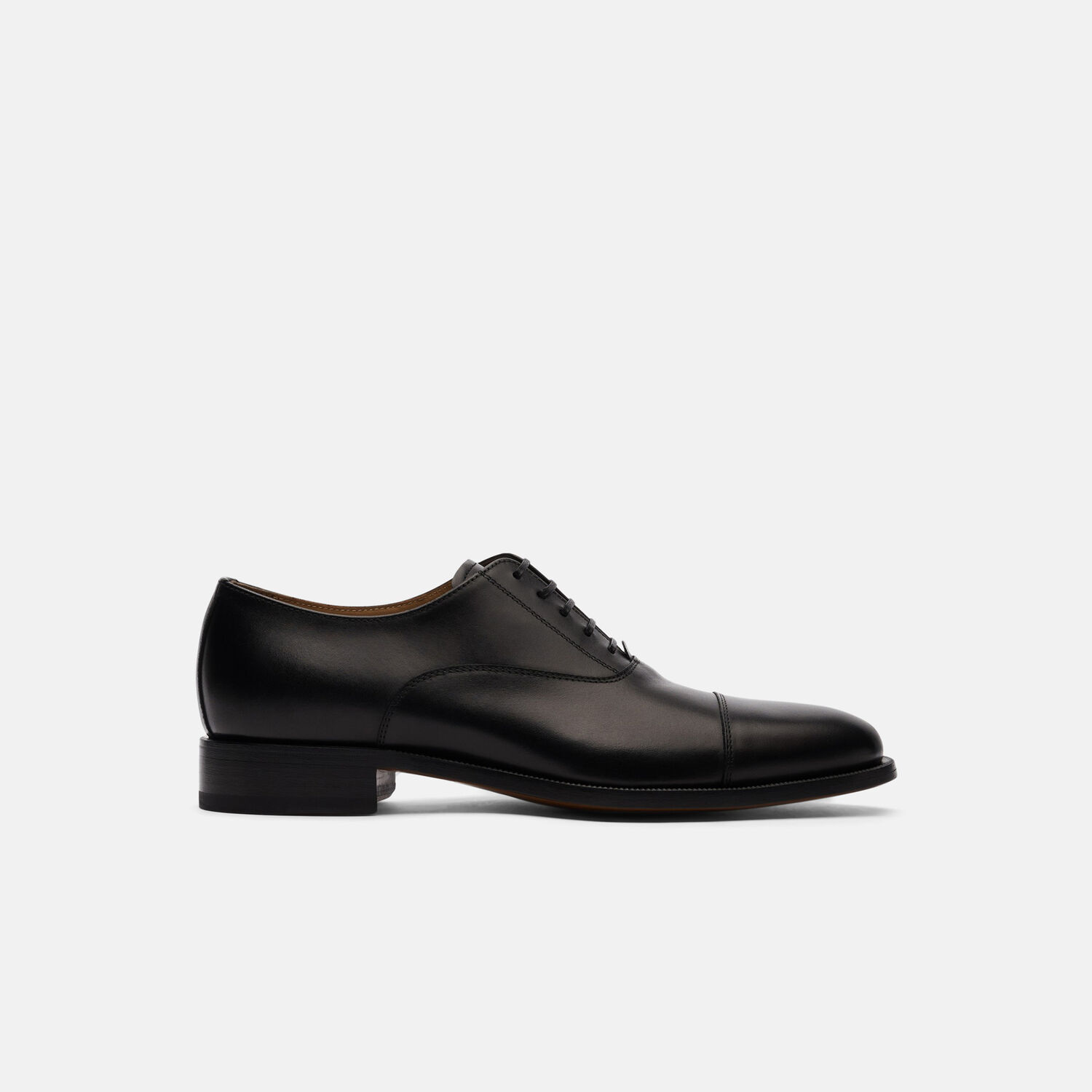 Scarosso Salvatore Leather Oxford Shoes In Black Calf