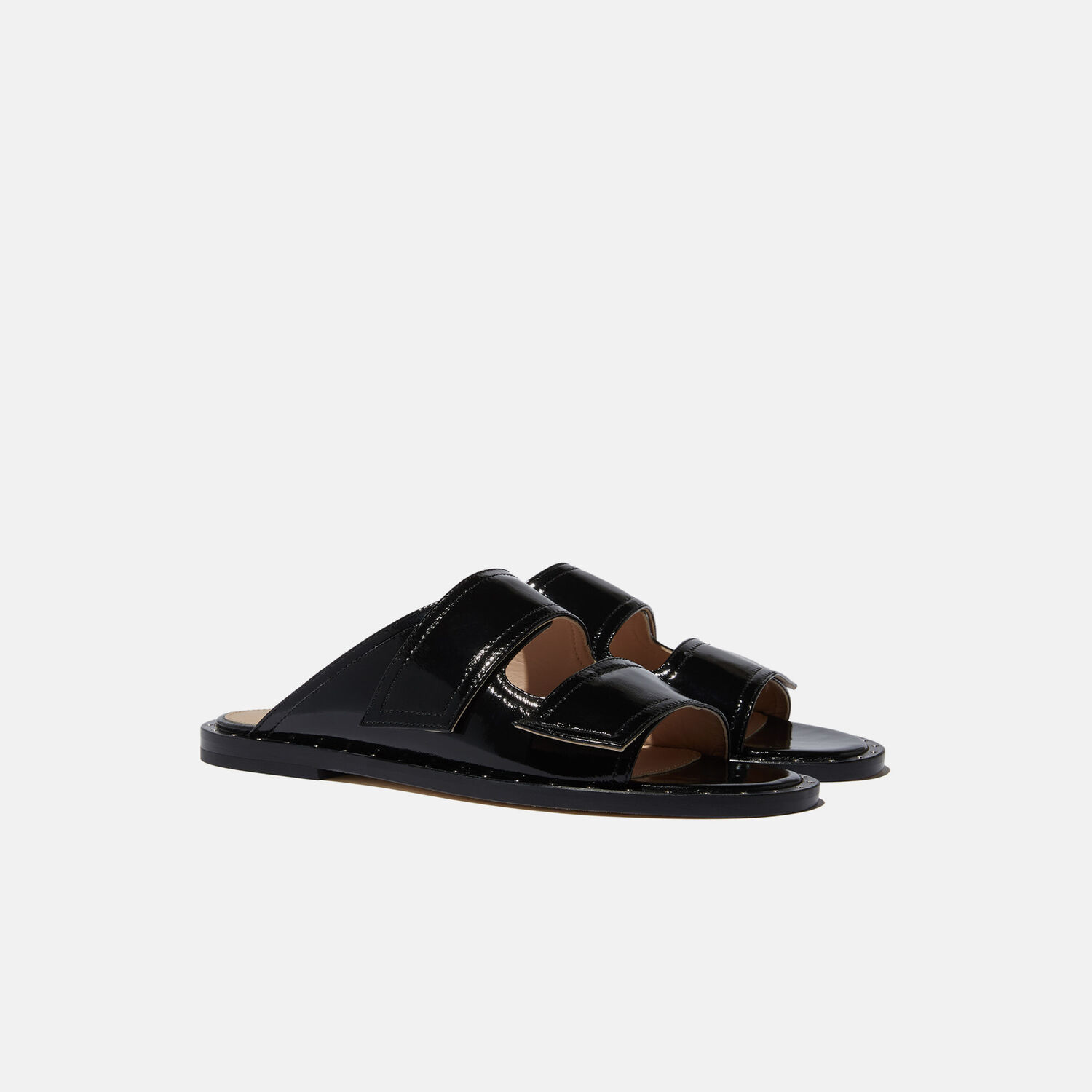 Shop Scarosso Karen Black Patent In Black - Patent Leather