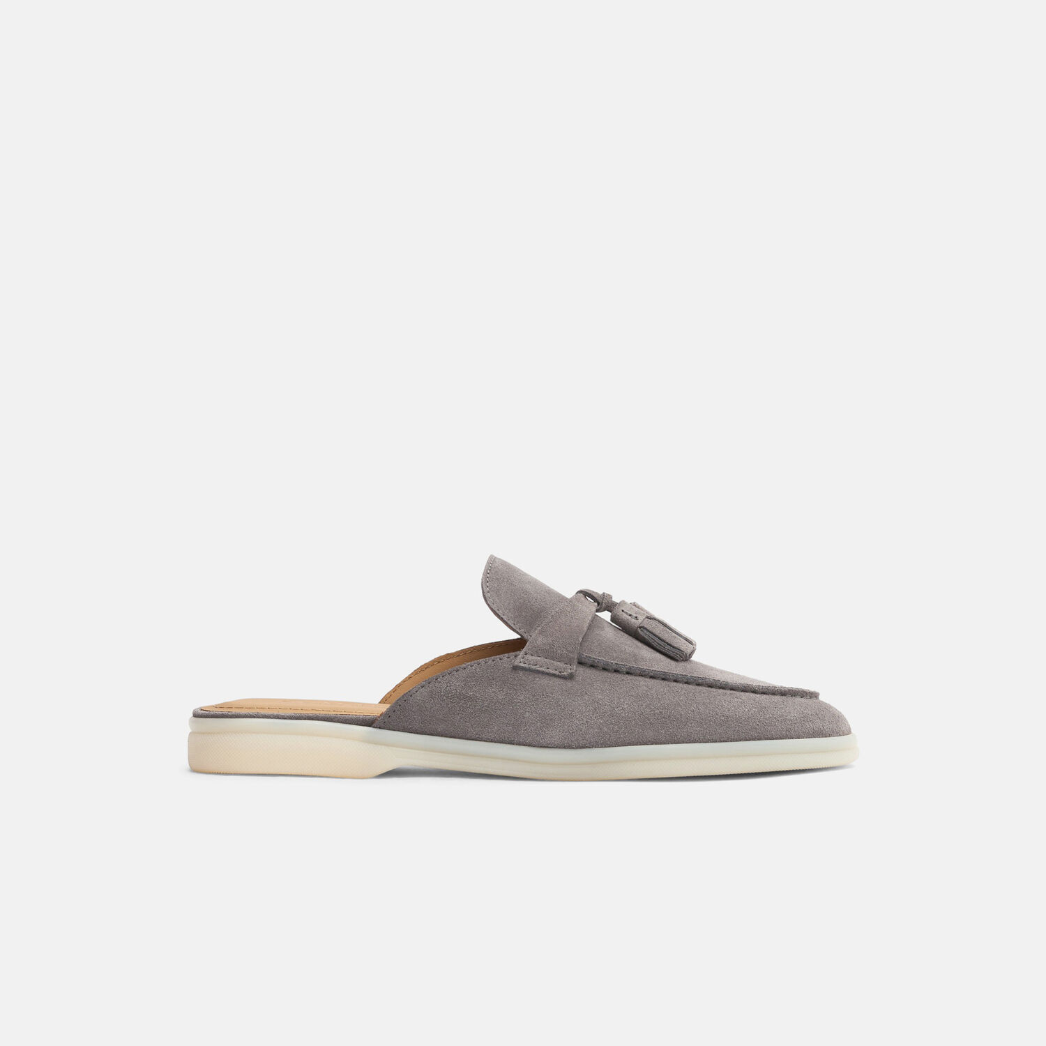 Scarosso Lucrezia Suede Mules In Grey_suede