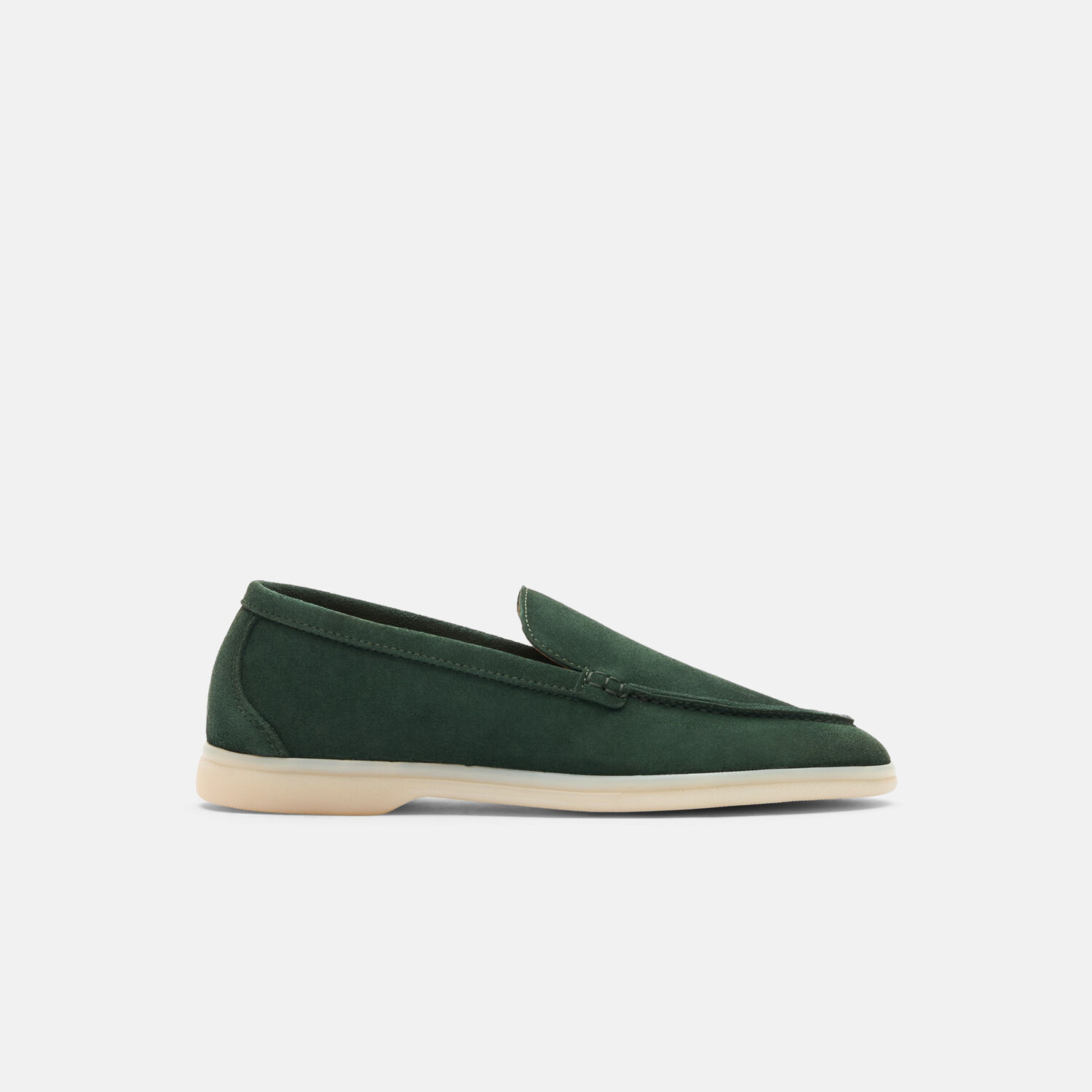 Scarosso Ludovica Suede Loafers In Green - Suede Leather