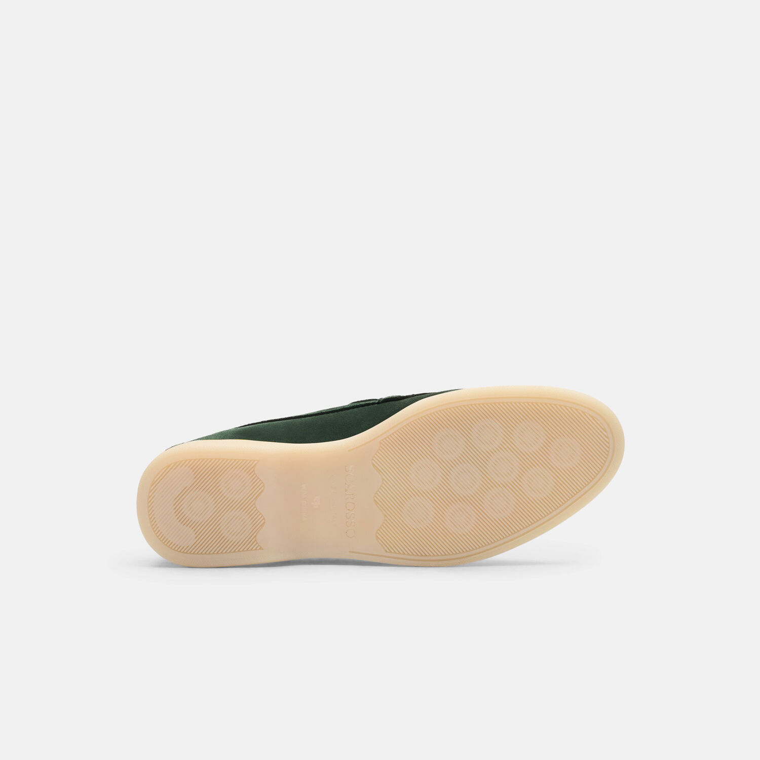 Scarosso Ludovica Suede Loafers In Green - Suede Leather
