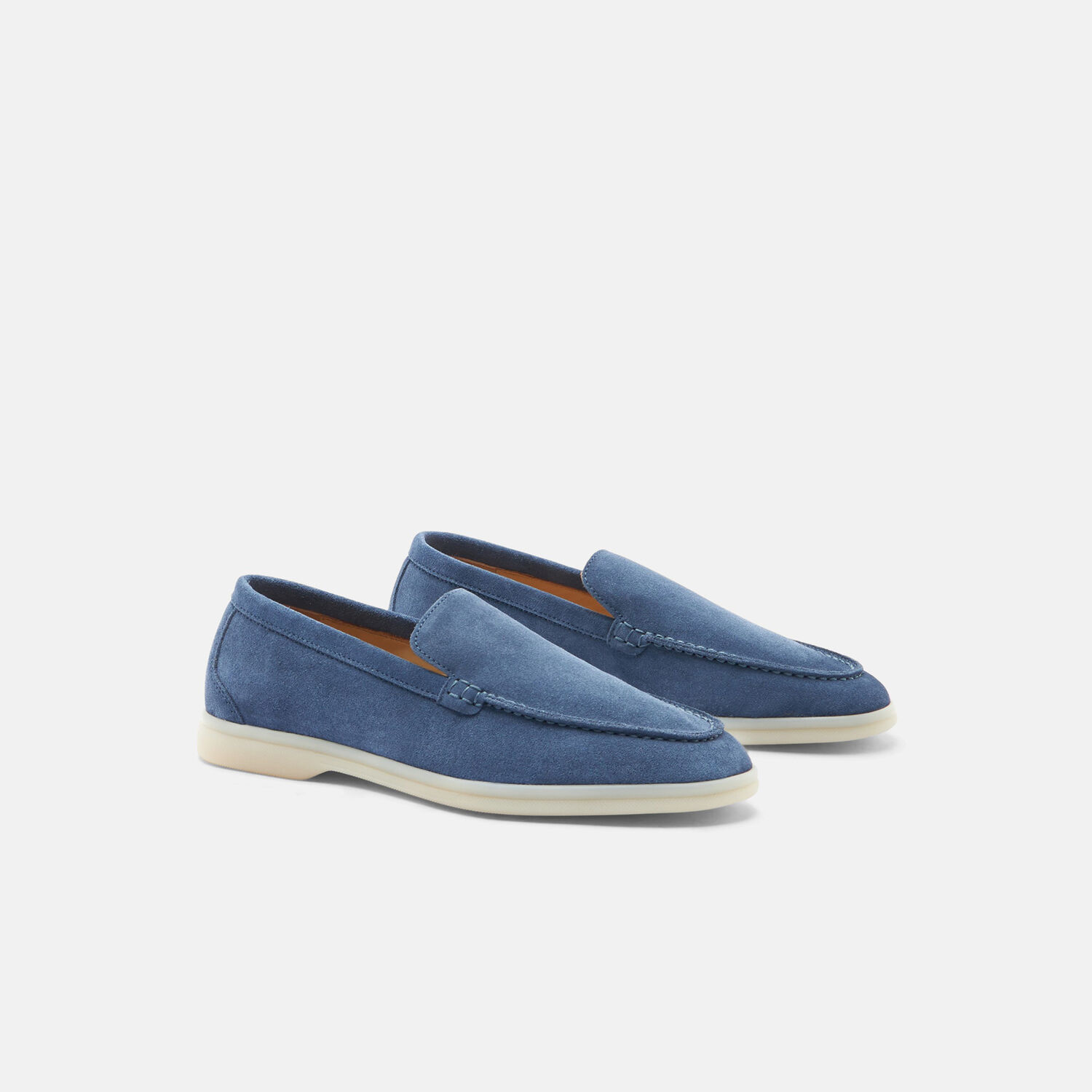 Shop Scarosso Ludovica Acciaio Scamosciata In Blue - Suede