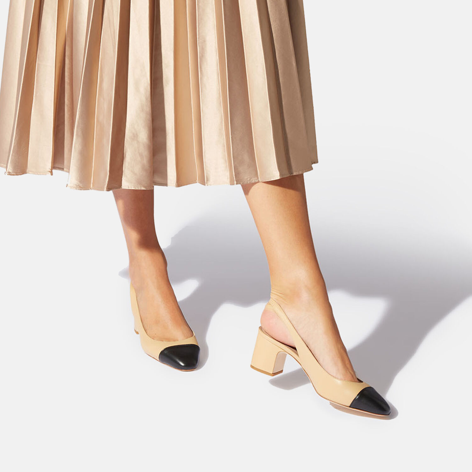 Scarosso Miranda 65mm Leather Pumps In Nude - Calf