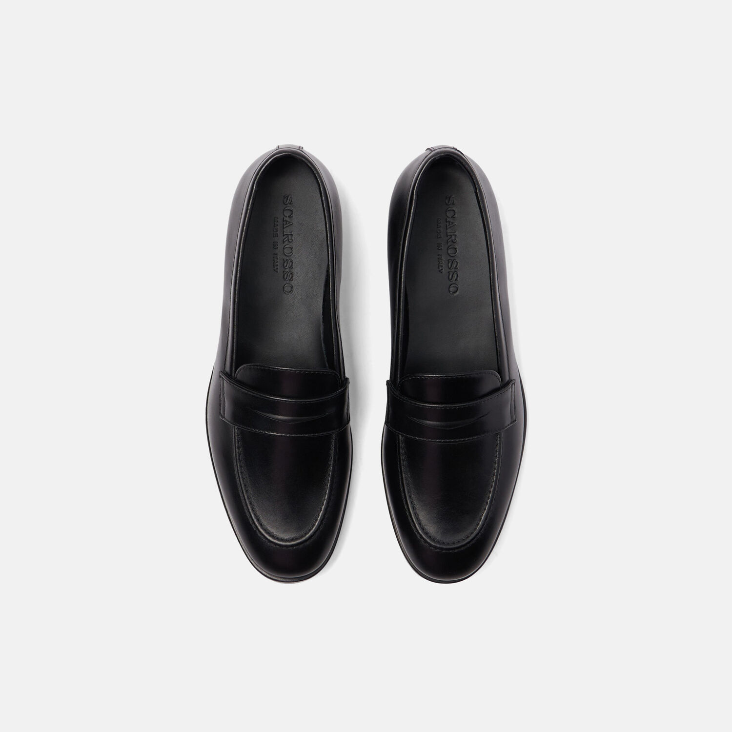 Scarosso Monica Leather Loafers In Black - Calf