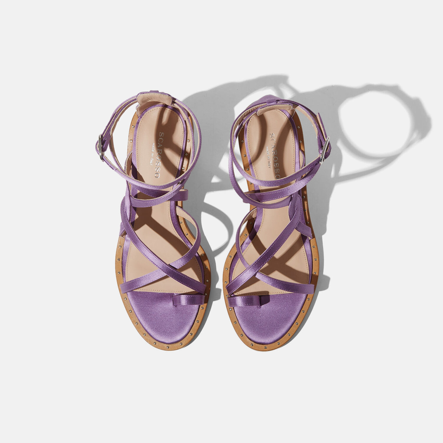 Shop Scarosso Patty Violet Silk In Violet - Silk