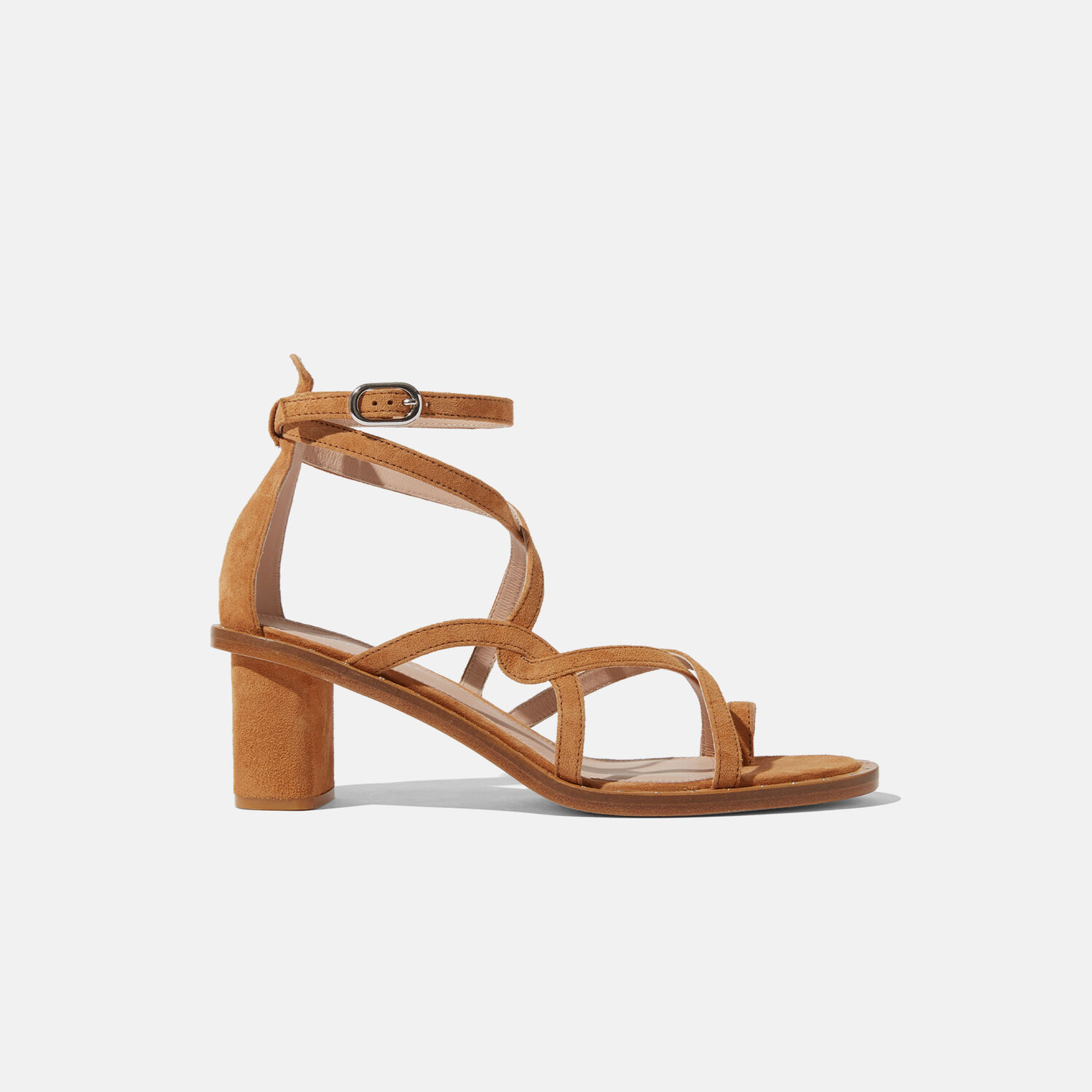 Shop Scarosso Patty Tan Suede In Tan - Suede Leather