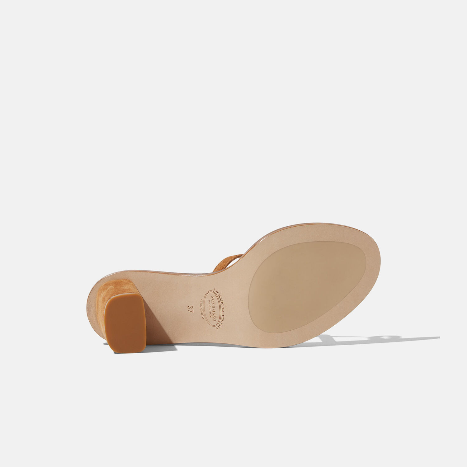 Shop Scarosso Patty Tan Suede In Tan - Suede Leather