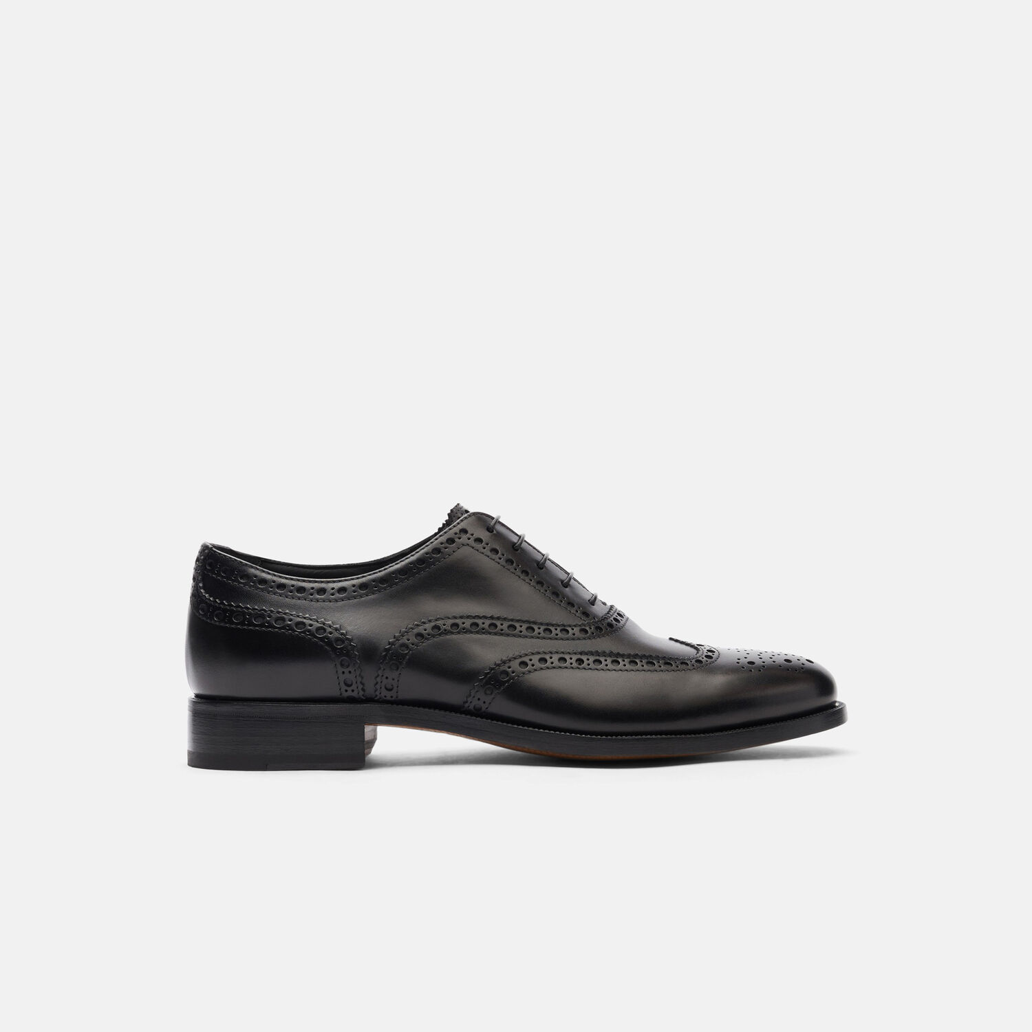 Scarosso Philip Oxford-style Brogues In Black Calf