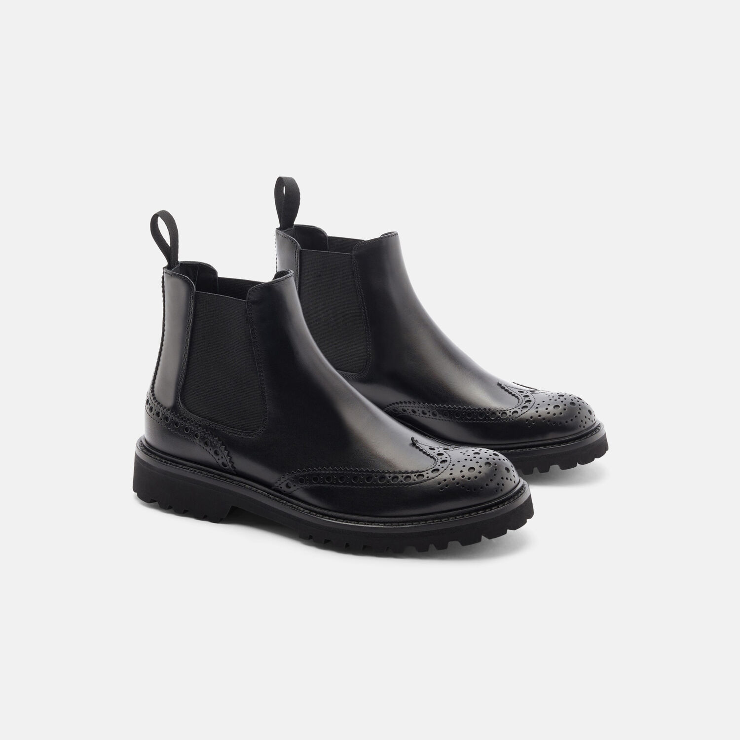Shop Scarosso Poppy Black In Black - Polished Calf