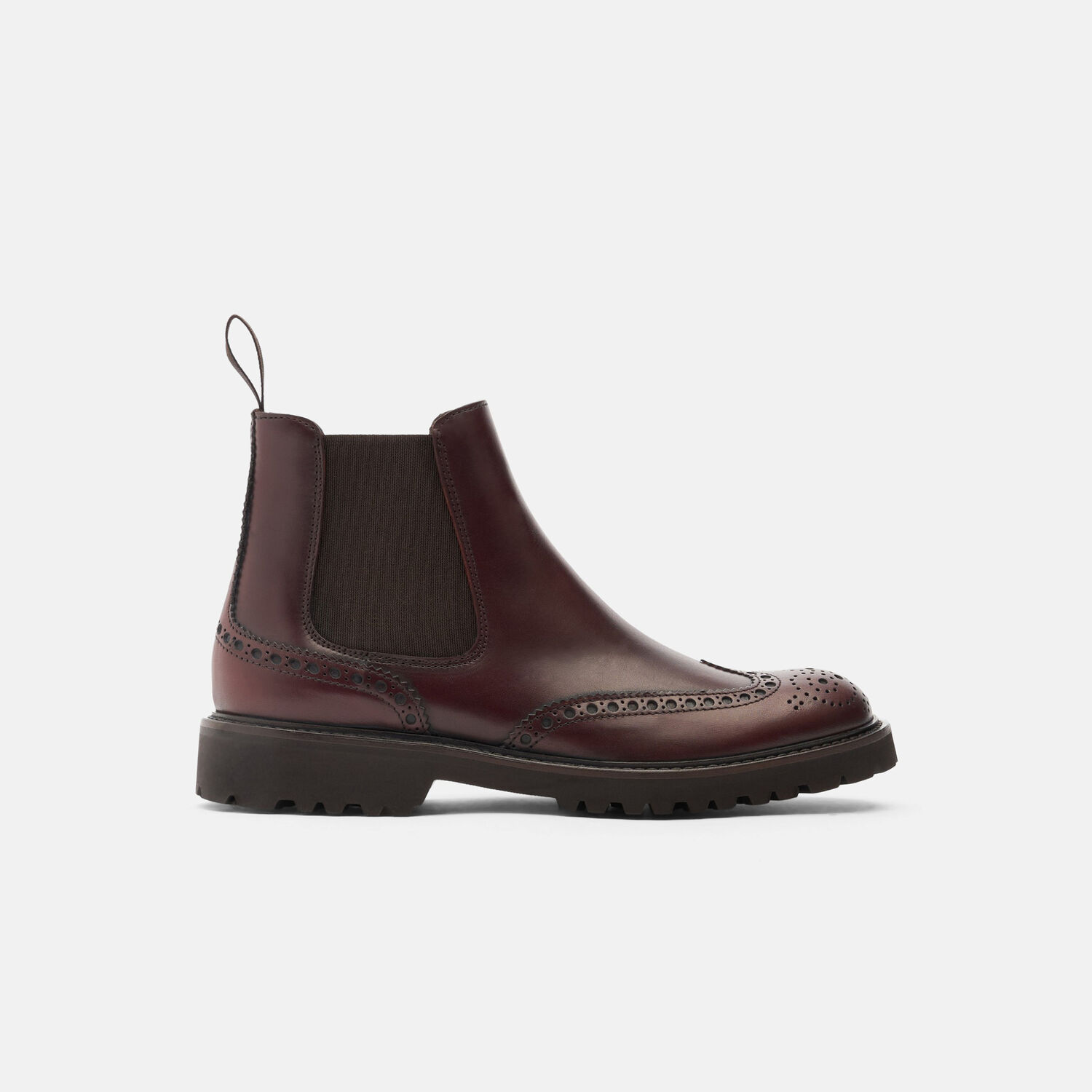 Scarosso Poppy Boots In Burgundy - Calf