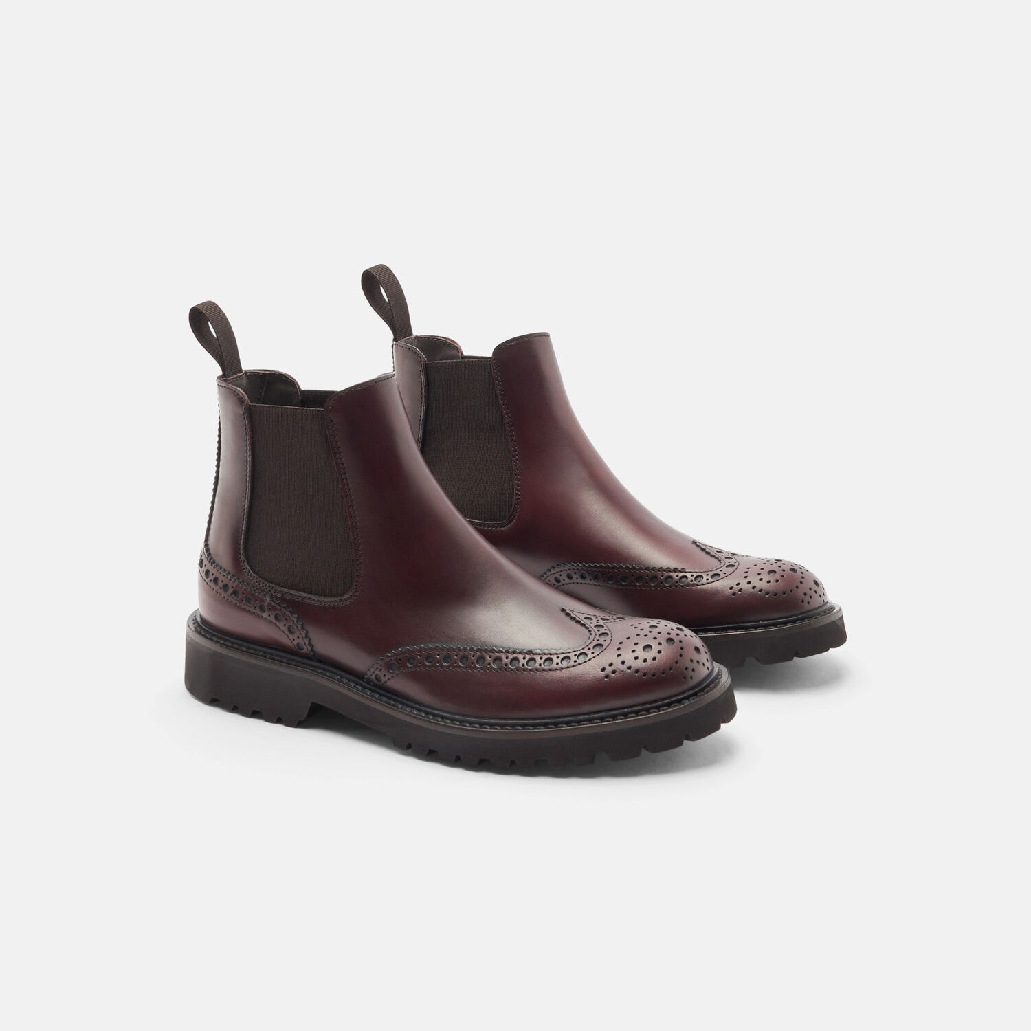Scarosso Poppy Boots In Burgundy - Calf