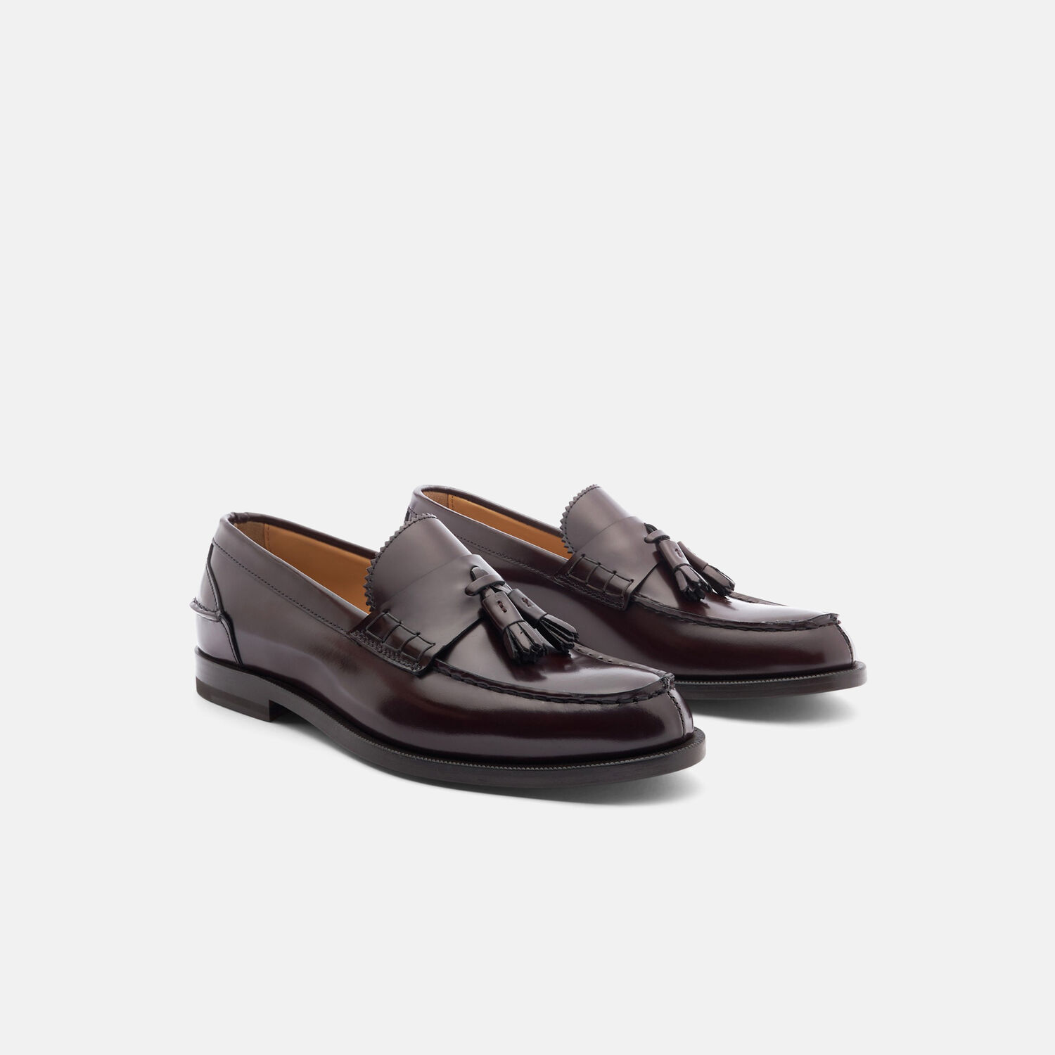 Scarosso Ralphine Loafers In Burgundy Brushed Calf