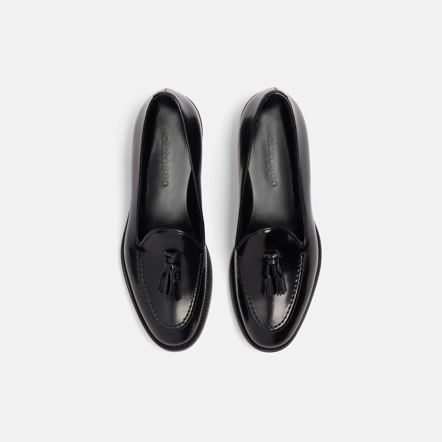 Scarosso Sienna Black Bright In Black Polished Calf