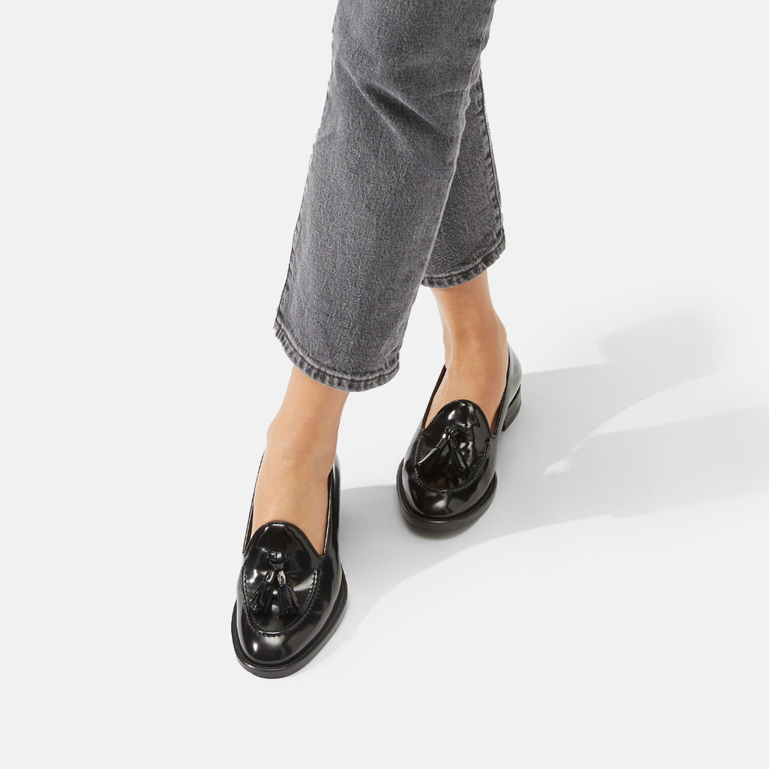 Scarosso Sienna Black Bright In Black Polished Calf