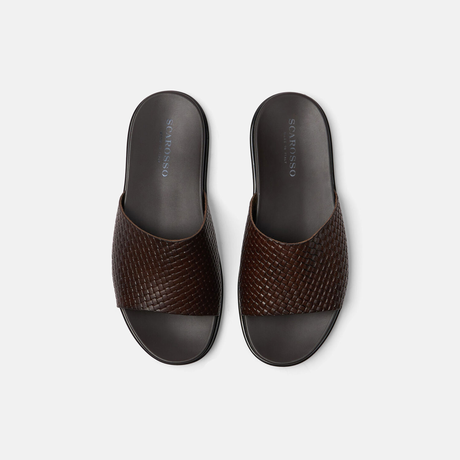 Scarosso Tito Moro Slides In Brown Calf