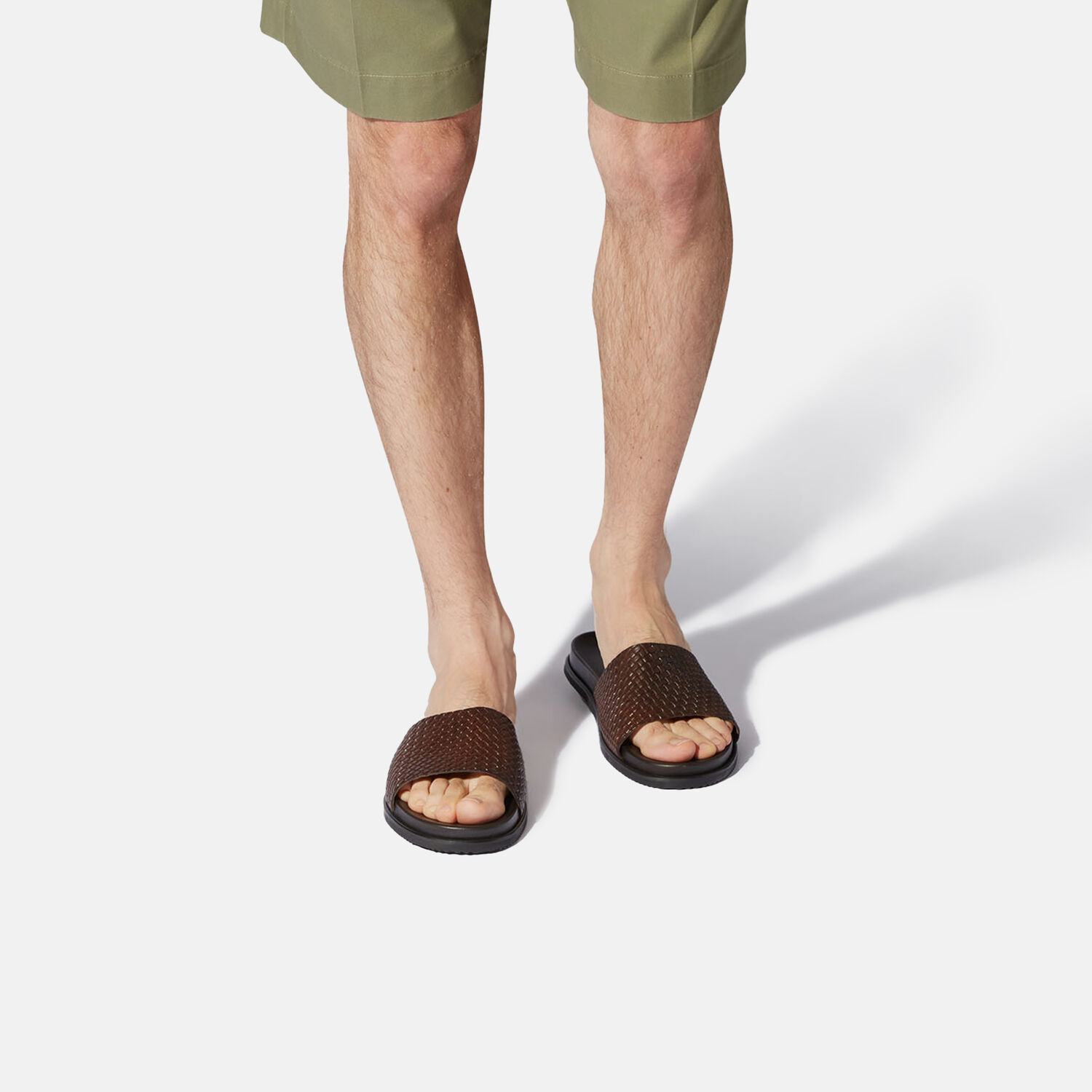 Scarosso Tito Moro Slides In Brown Calf