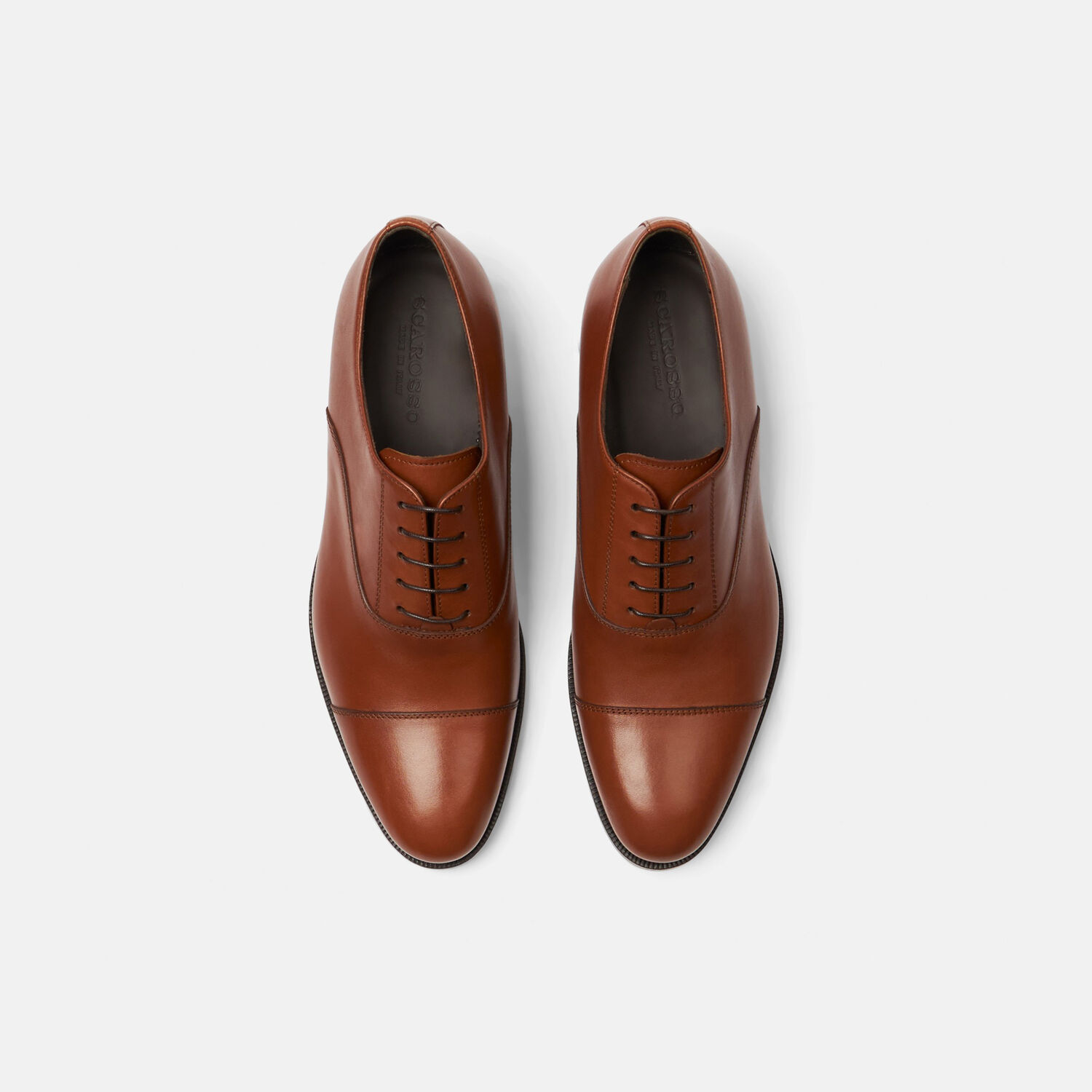 Scarosso Oxfords Vesta Calf Leather In Cognac Calf