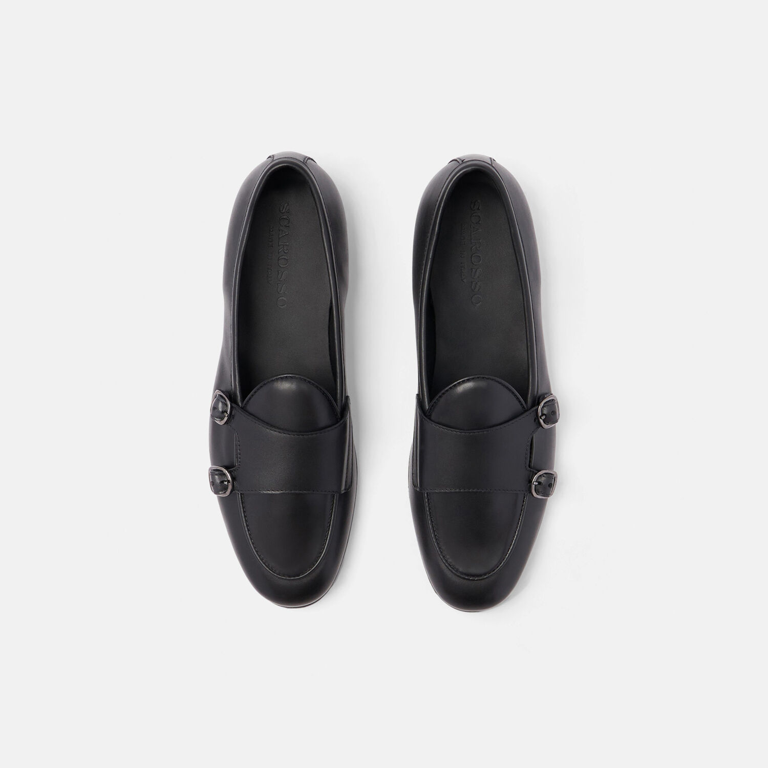 Scarosso Virginia Leather Loafers In Black - Calf Leather