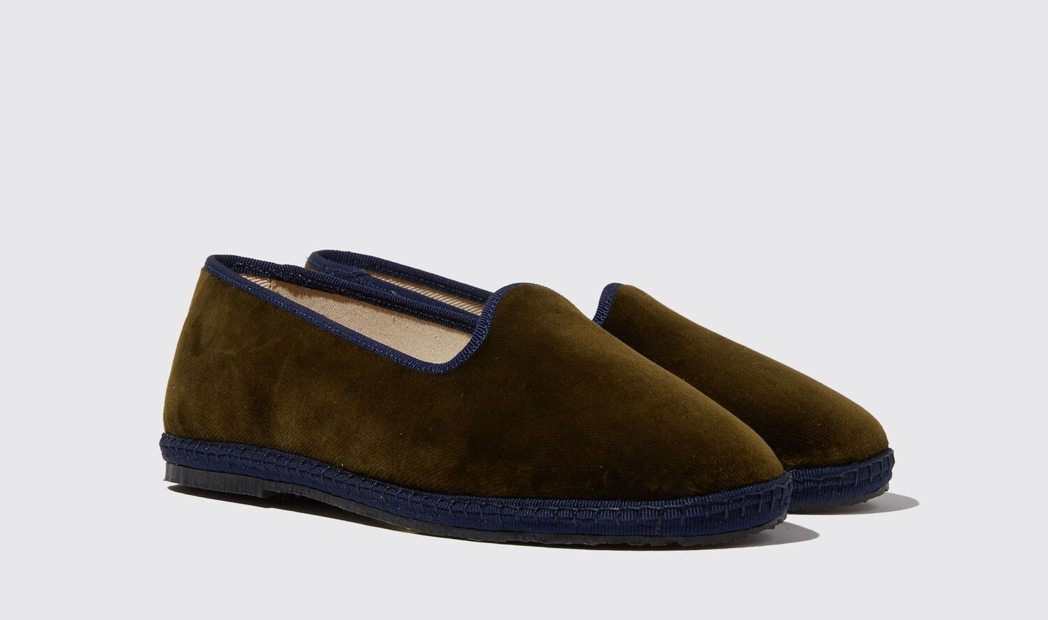 Shop Scarosso Forest - Woman Loafers & Flats Green In Green - Velvet