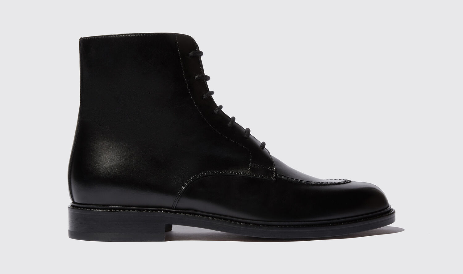 Scarosso Ankle Boots Ben Black Calf Leather In Black - Calf