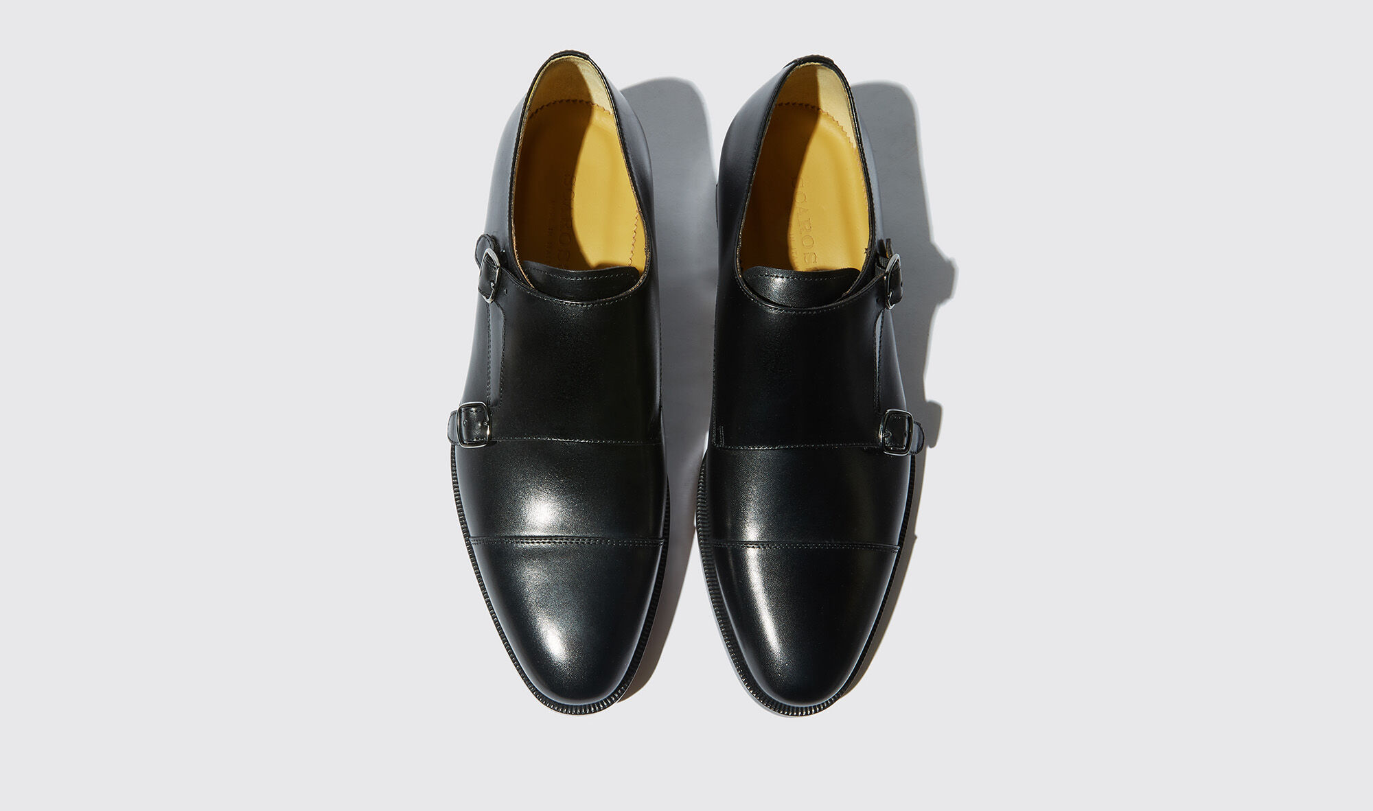Homme Chaussures Chaussures à enfiler Slippers CHAUSSURES À BOUCLE Firenze Cuir de veau Cuir SCAROSSO pour homme en coloris Noir 