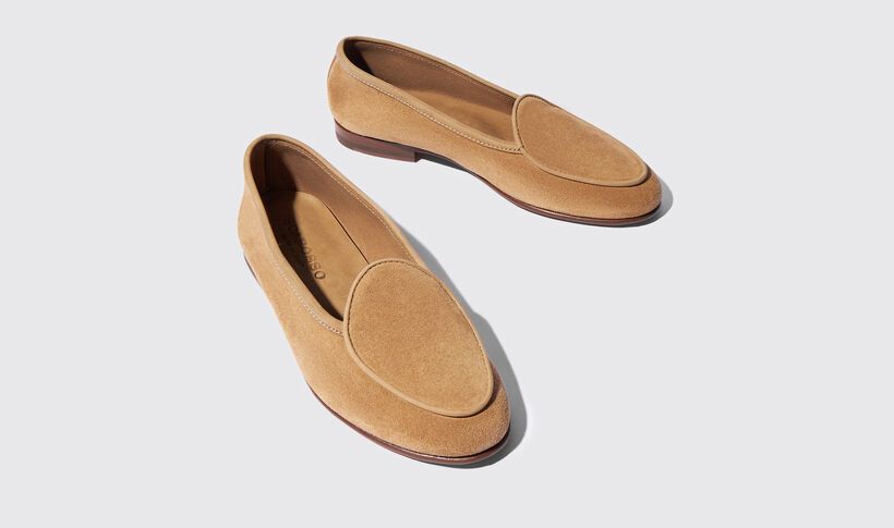 Nele Brown Suede Loafers for Women | Scarosso®