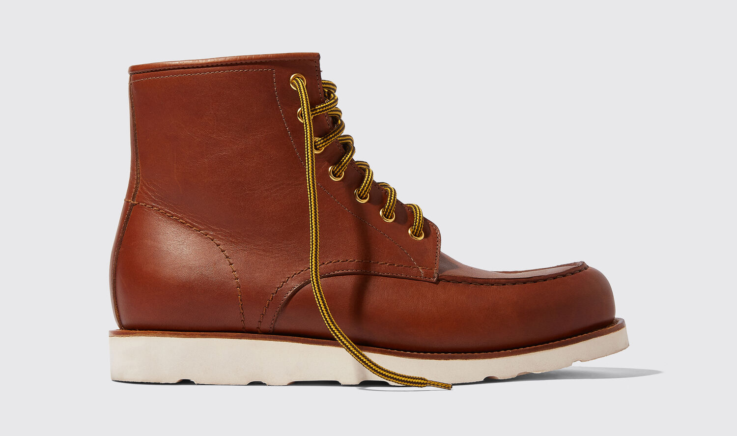 Scarosso Ankle Boots Jake Cognac Calf Leather In Cognac - Calf