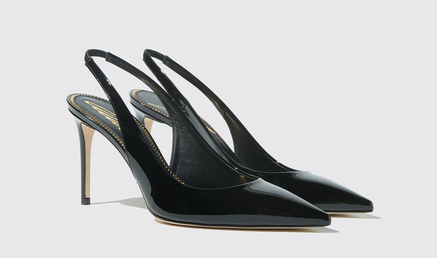 Shop Scarosso Sutton Black Patent - Woman High Heels Black In Black - Patent