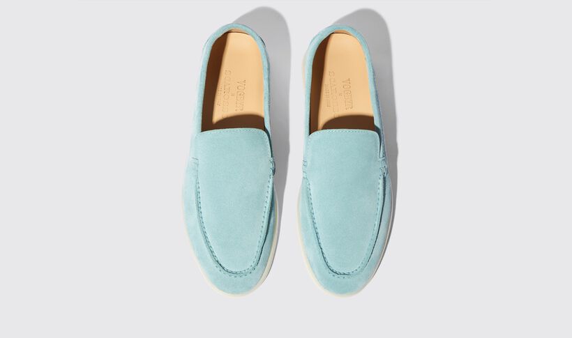 Ludovica Blue Storm Suede Loafers | Scarosso®