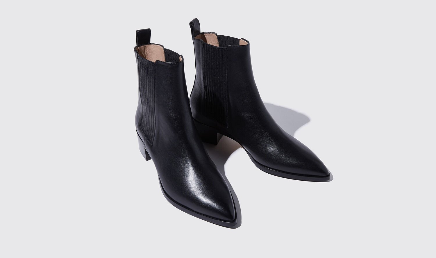 Shop Scarosso Olivia Nera - Woman Chelsea Boots Black In Black - Calf