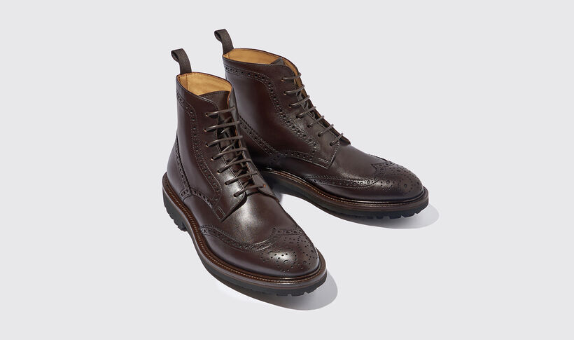 Thomas Dark Brown Boots for Men | Scarosso®
